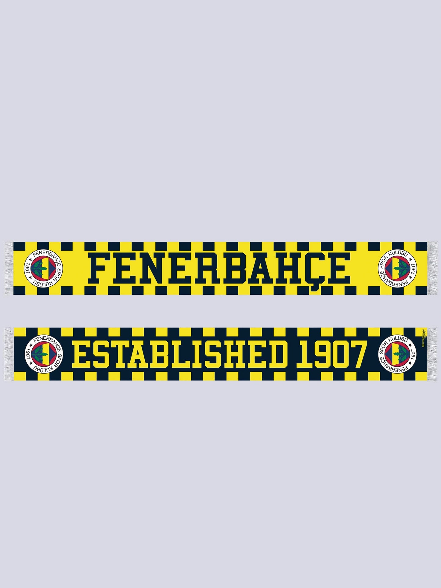 Fenerbahçe Sarı Lacivert Established 1907 Unisex Şal