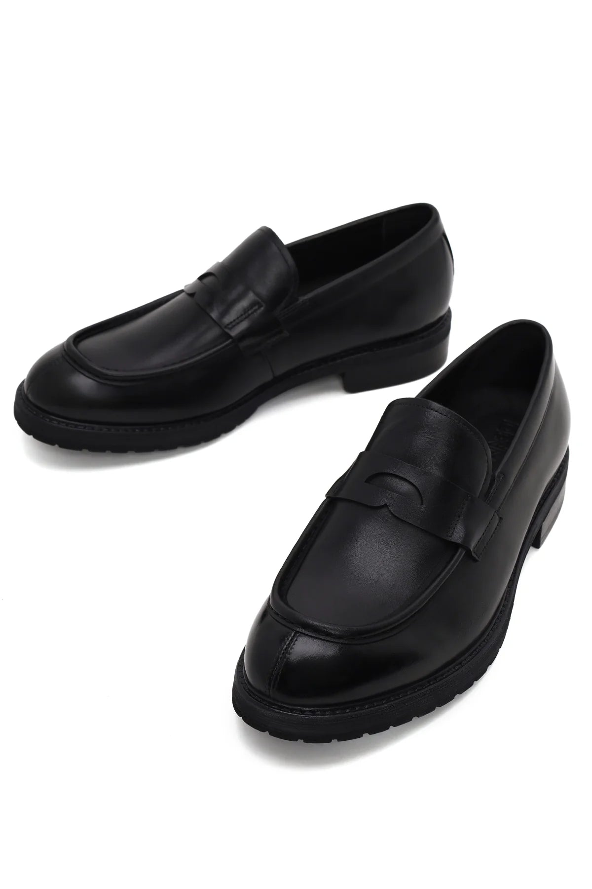 Erkek Siyah Deri Casual Loafer