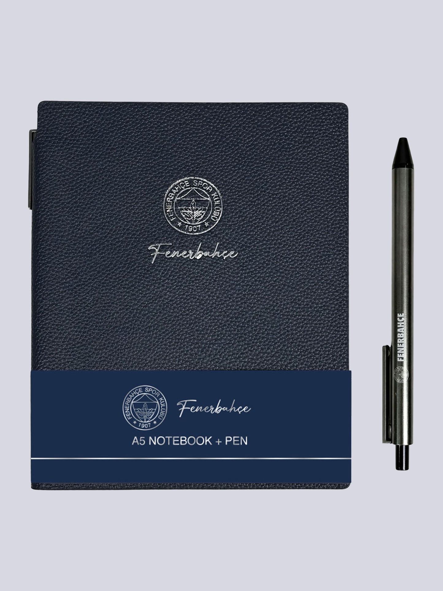 Fenerbahçe Suni Deri Tükenmez Kalemli Bloknot A5 Defter
