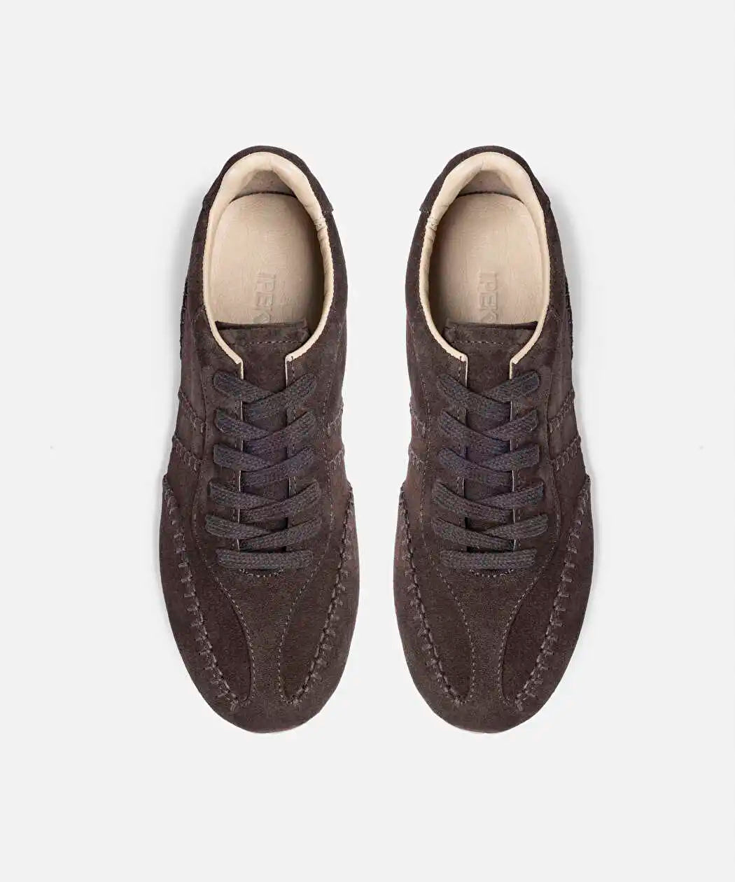 Kahverengi %100 Deri Süet Üst Dikişli Sneaker Iw6260062005006 | Ipekyol