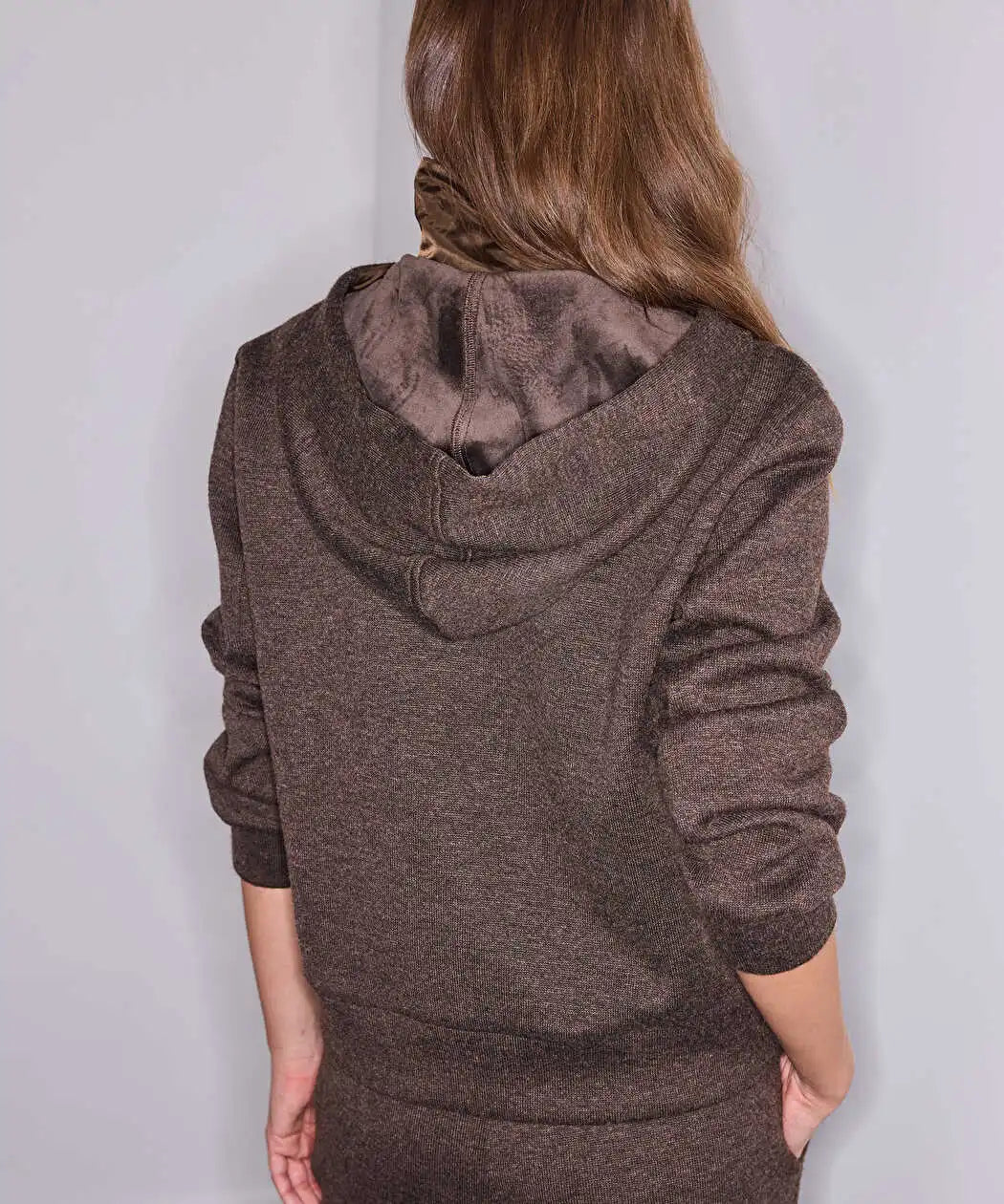 Kahverengi Çift Parça Görünüm Sweatshirt Iw6260091128074 | Ipekyol