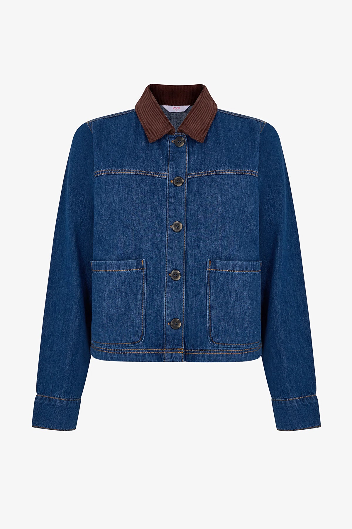 Koyu Mavi Denim Ceket
