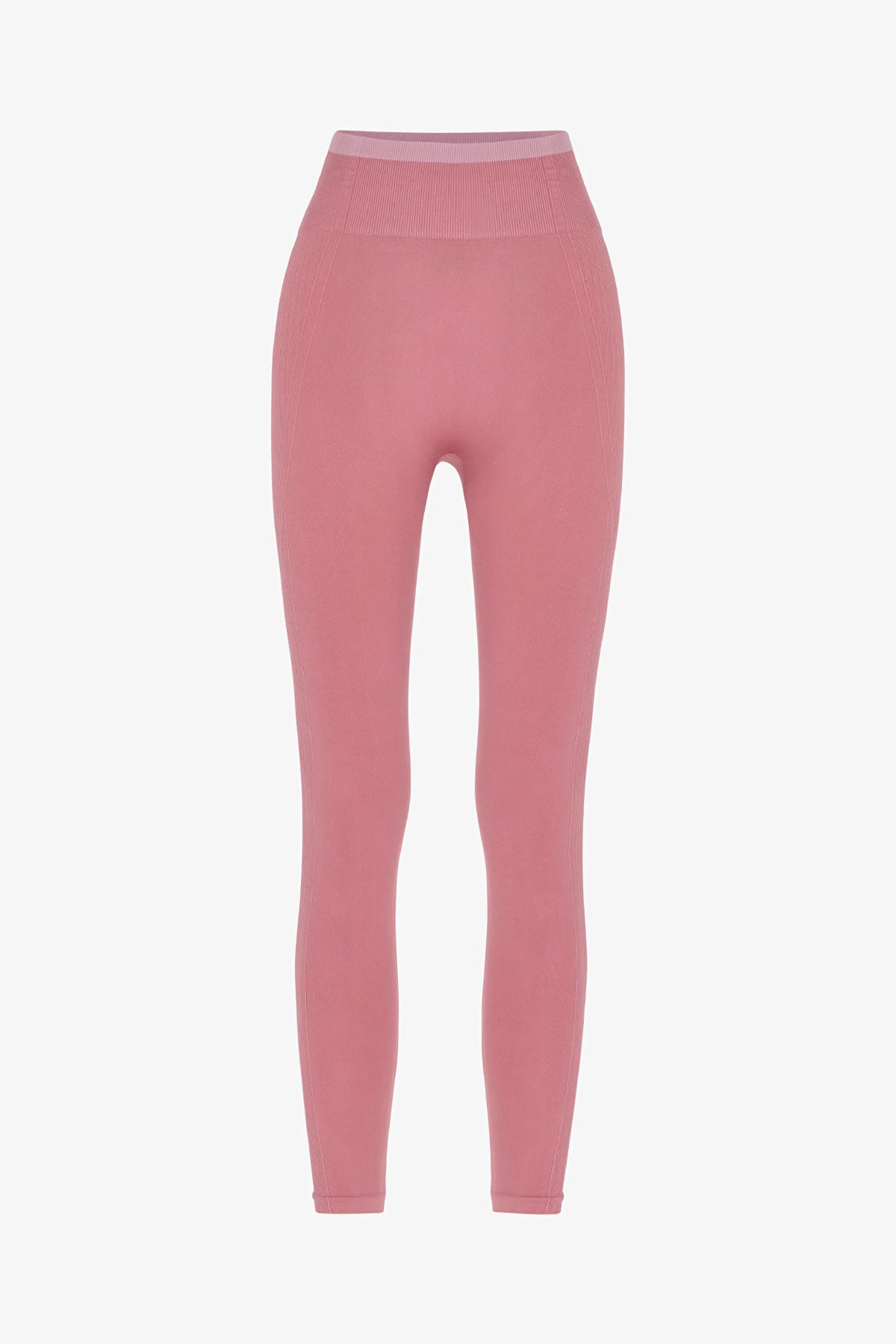 Pembe Çizgili Dikişsiz Seamless Tayt
