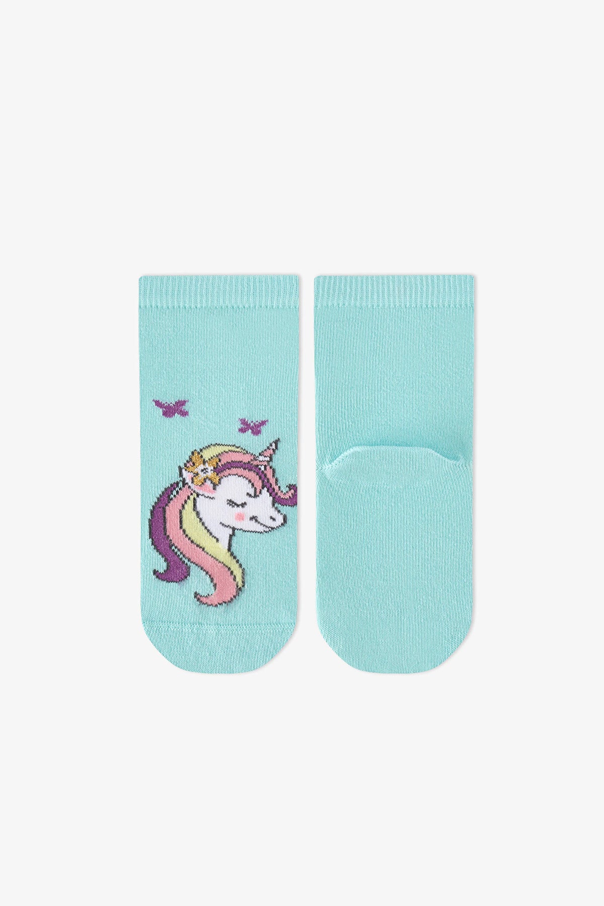 Kız Çocuk Unicorn Dreamland Pamuklu 4 Çift Soket Çorap