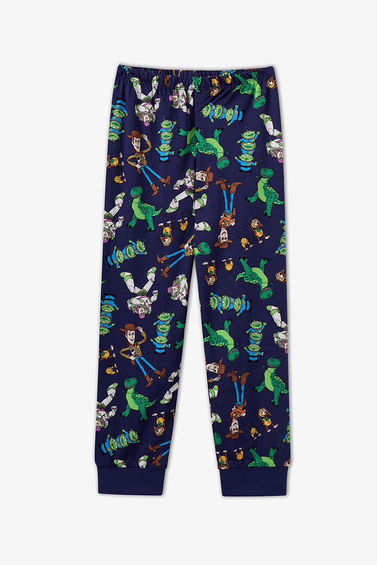 Erkek Çocuk Ekru Toy Story Pamuklu Kısa Kollu Pijama Takımı