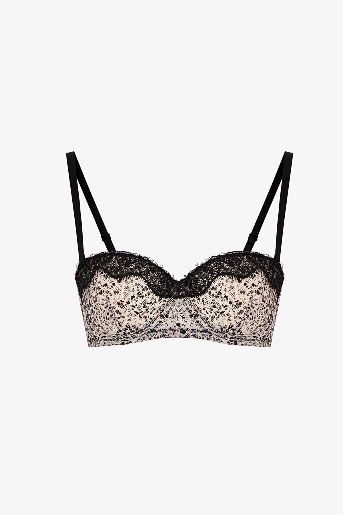 Stardoll Baskılı Leopar Desenli Pedli Push Up Sütyen