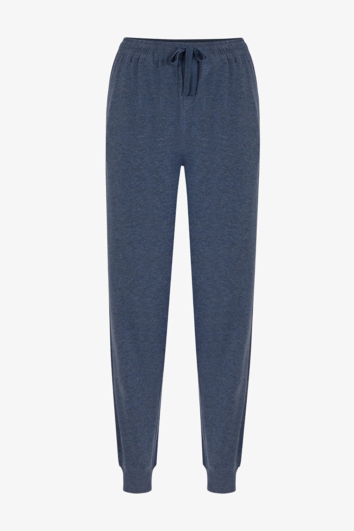 Erkek Blue Weekend Çizgili Uzun Kollu Jogger Pijama Takımı