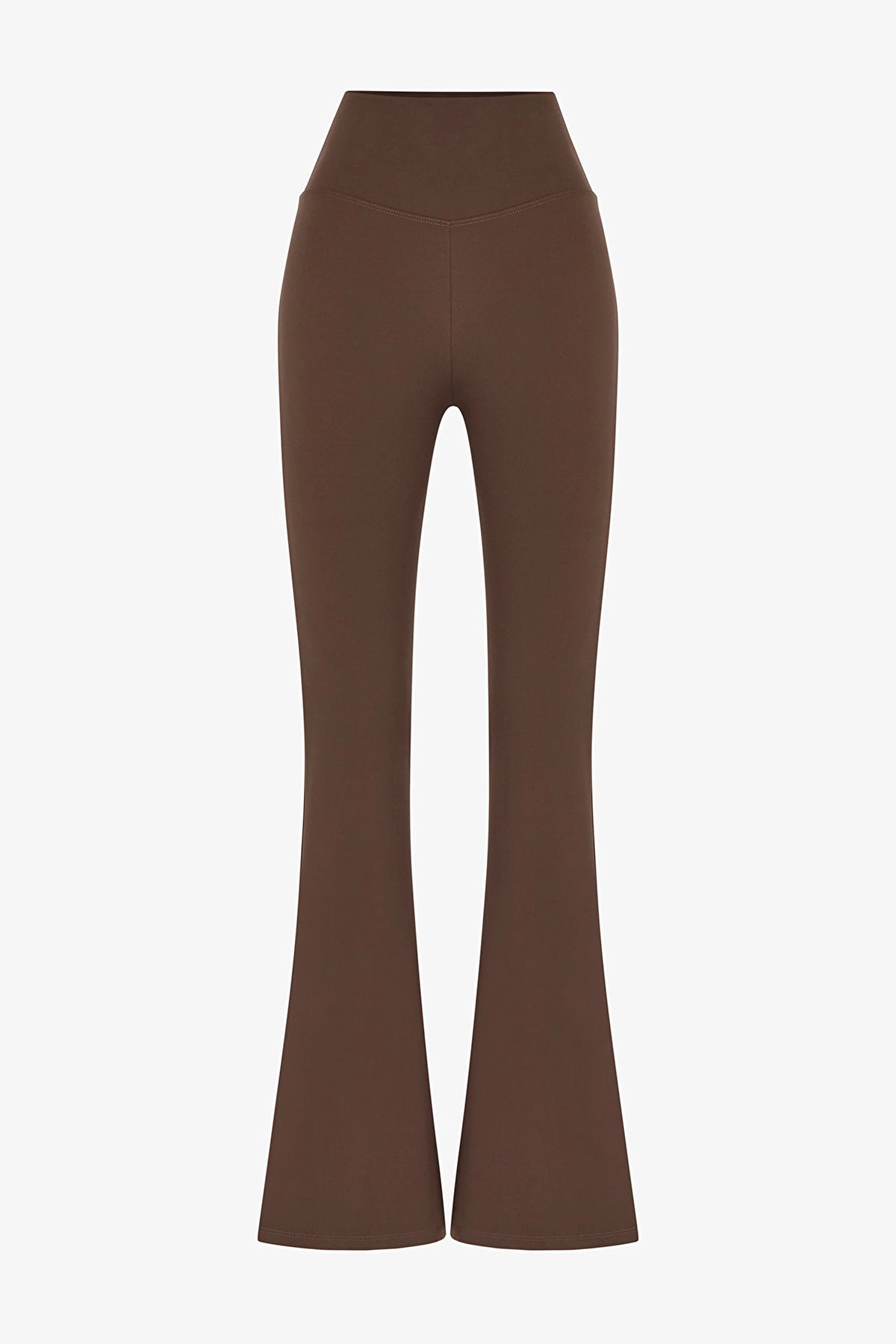 Kahverengi Ispanyol Paça (flare) Soft Feel Tayt