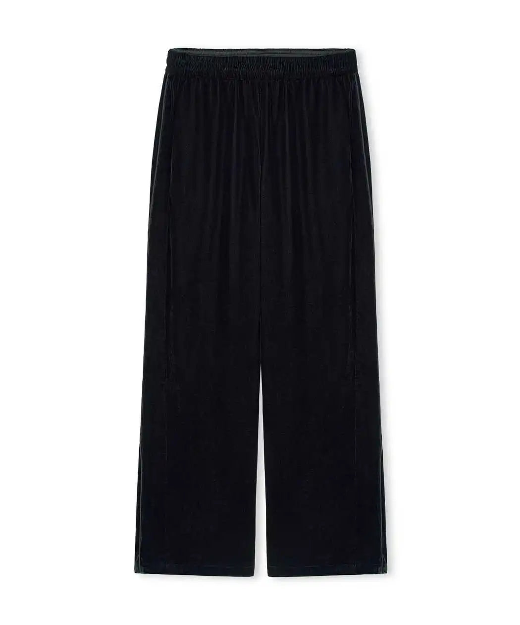 Siyah Kadife Wide Leg Pantolon Iw6260003219001 | Ipekyol