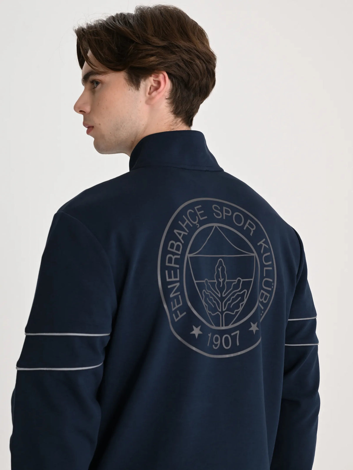 Fenerbahçe Lacivert Tribün Reflektör Detaylı Erkek Sweatshirt