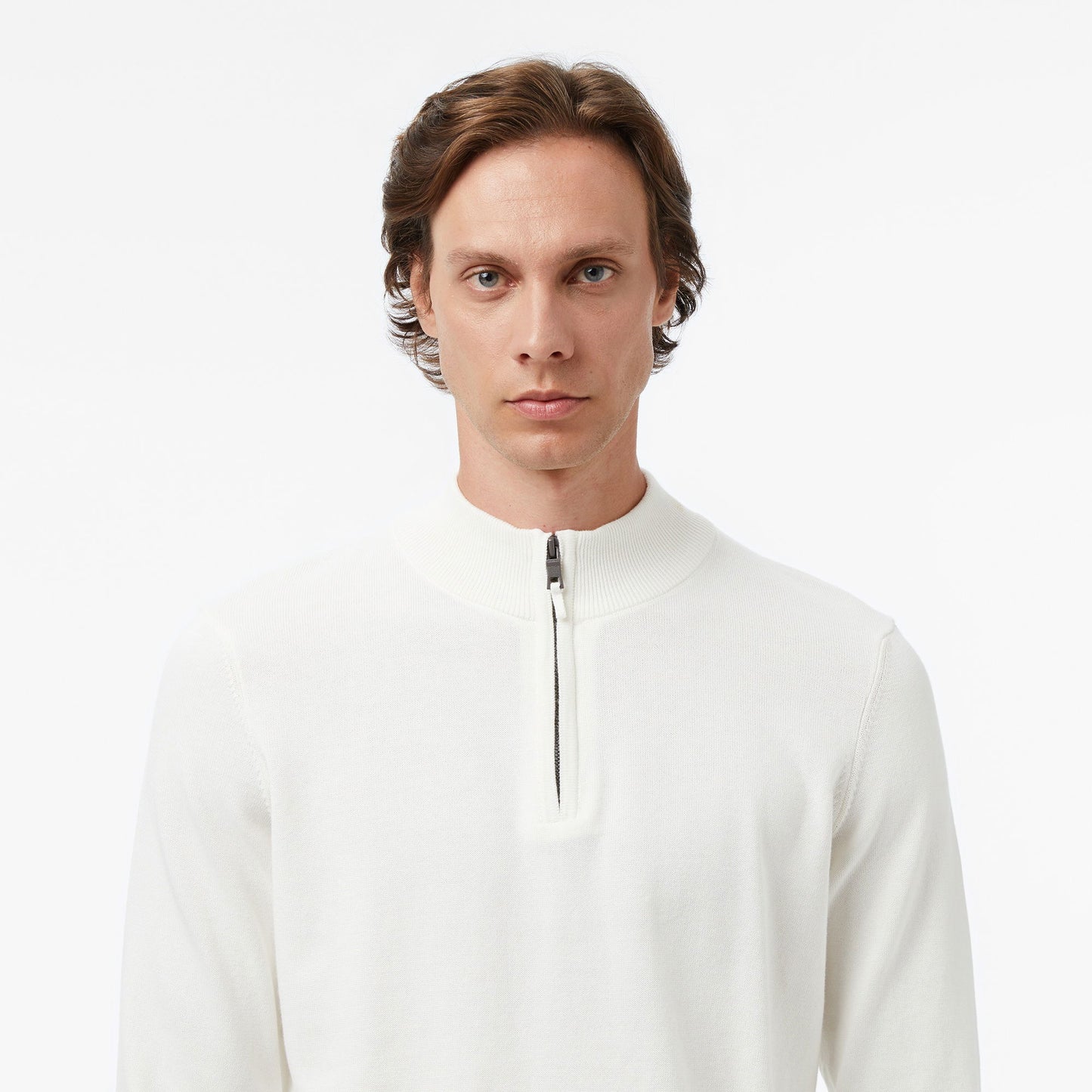 Nautica Erkek Krem Classic Fit Kazak