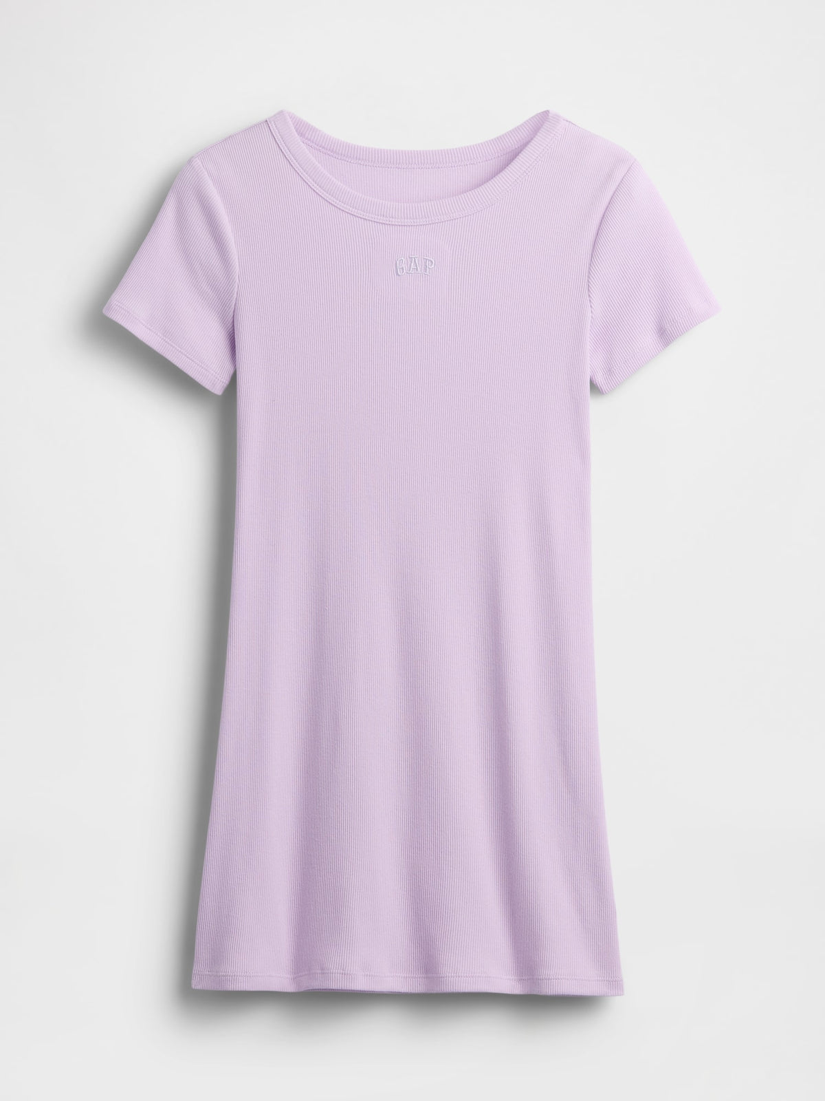 Lila Gap Logo Fitilli T-shirt Elbise