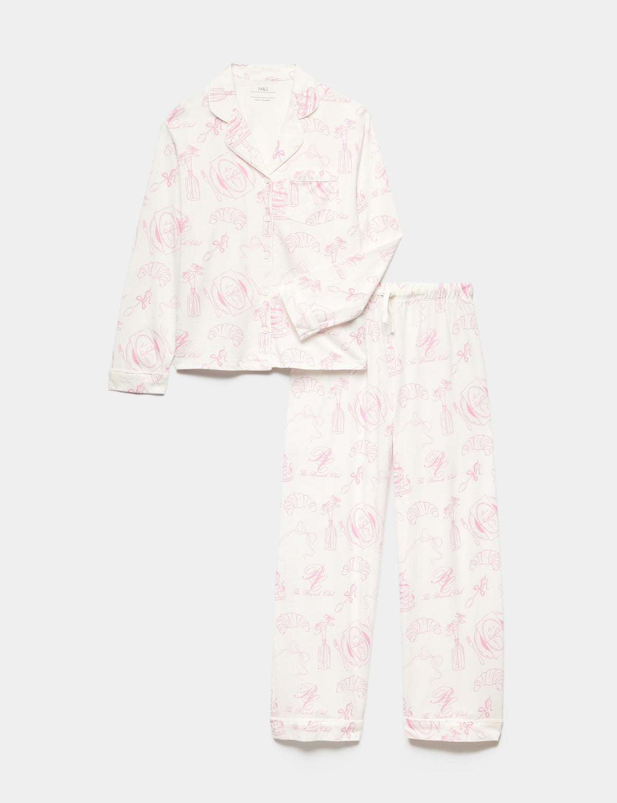 2'li Desenli Pijama Seti