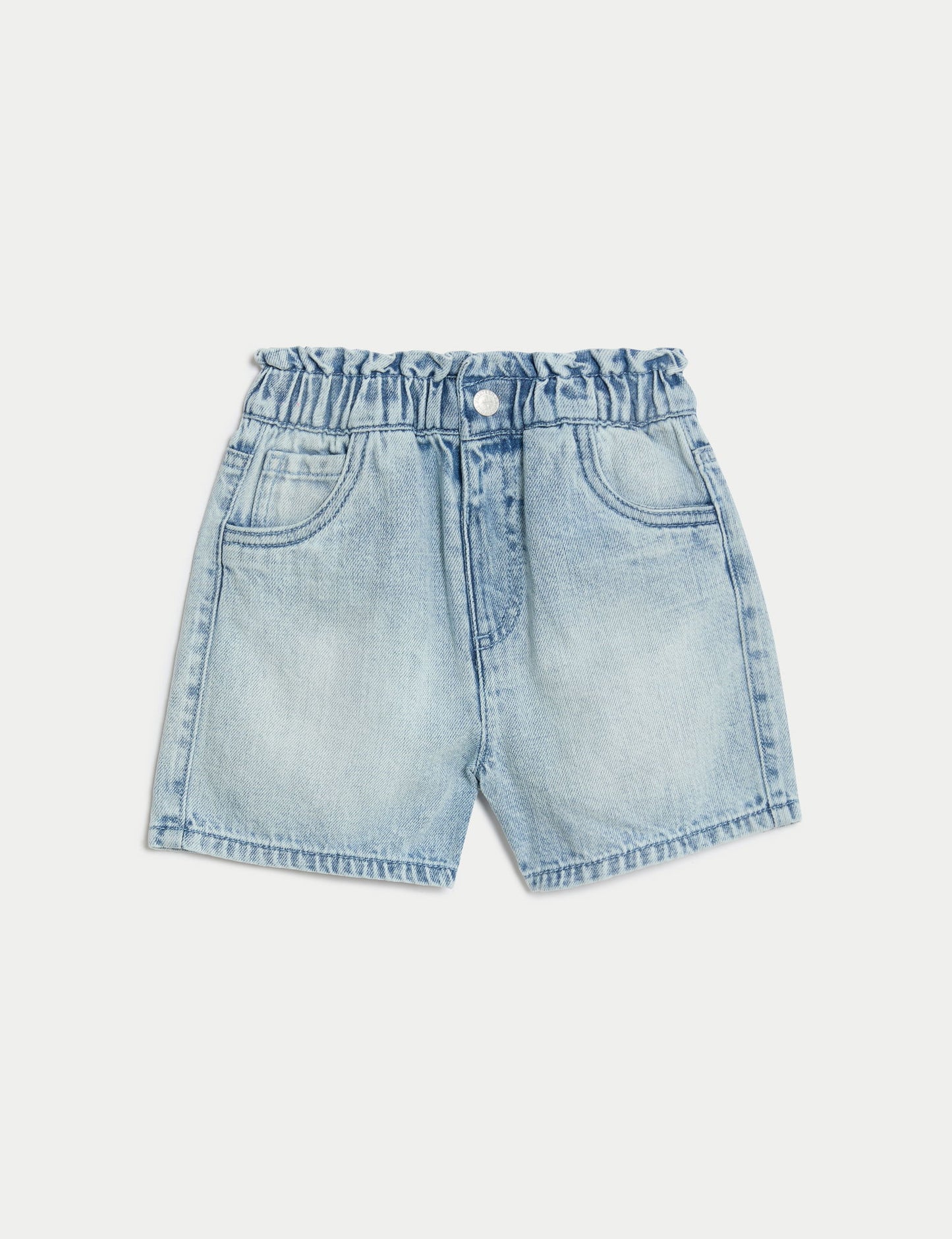 Regular Fit Desenli Denim Şort (2-7 Yaş)