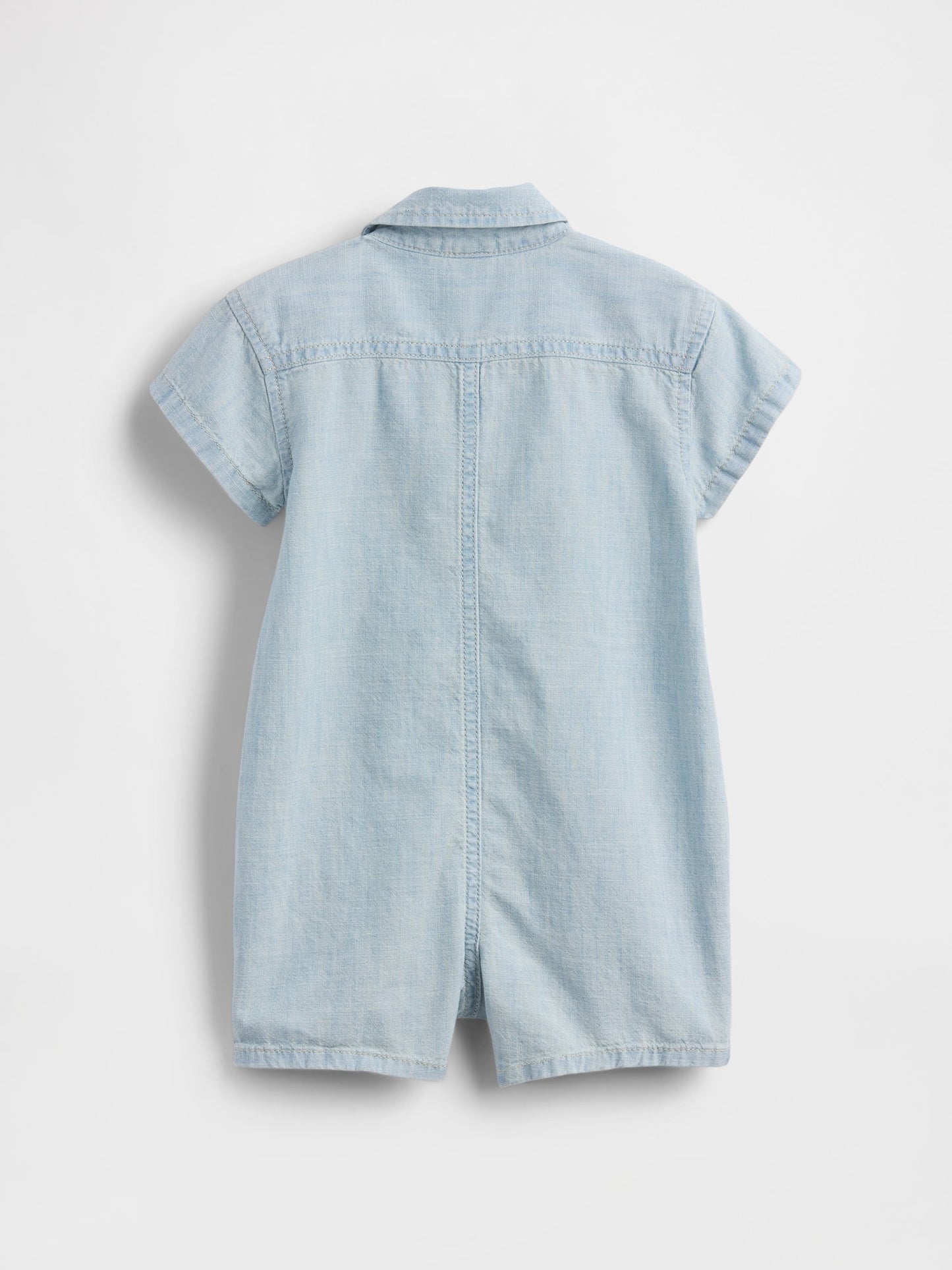 Açık Mavi Pocket Pocket Shorty Tulum