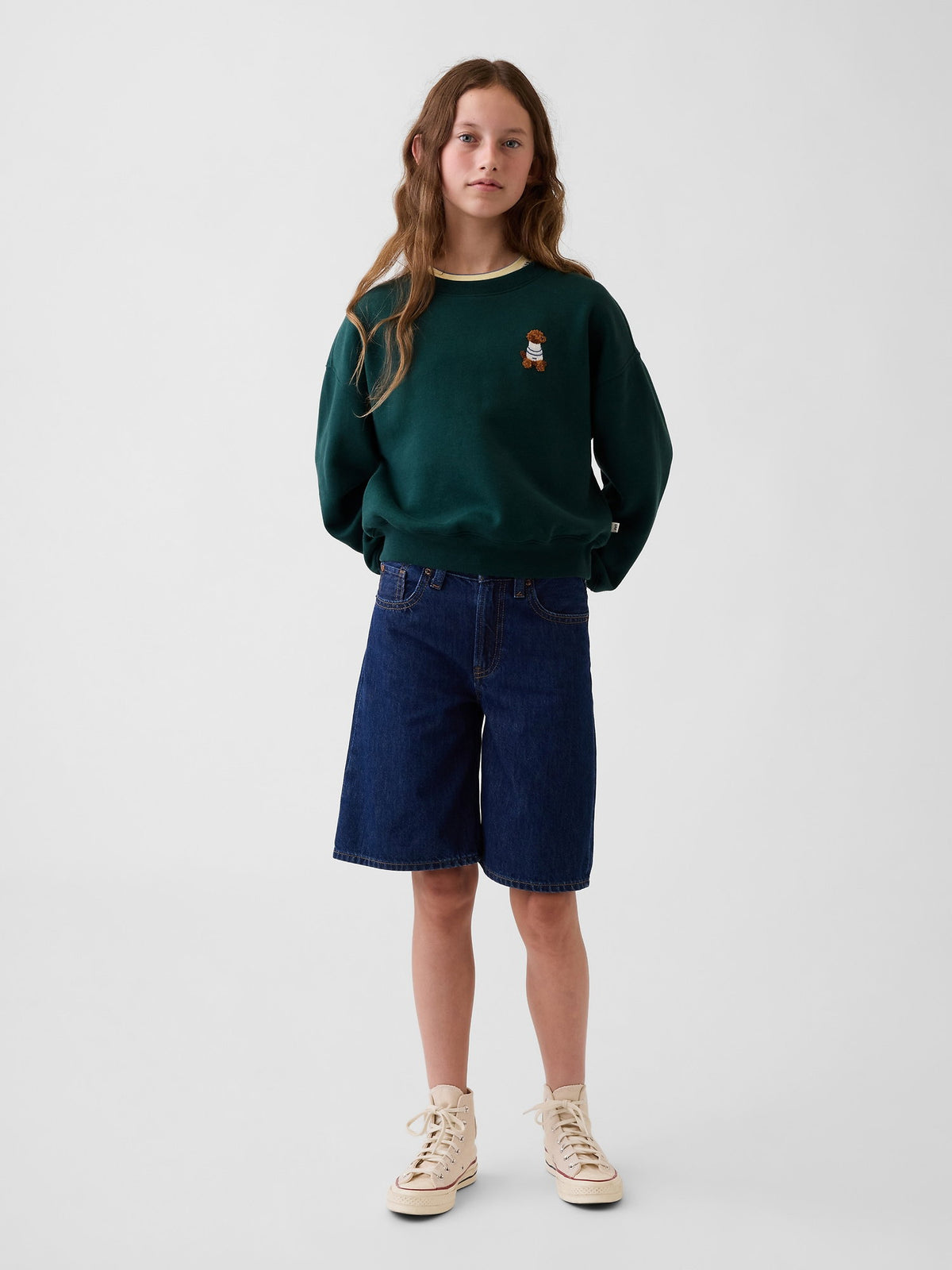 Koyu Yeşil Vintagesoft Wedge Sweatshirt