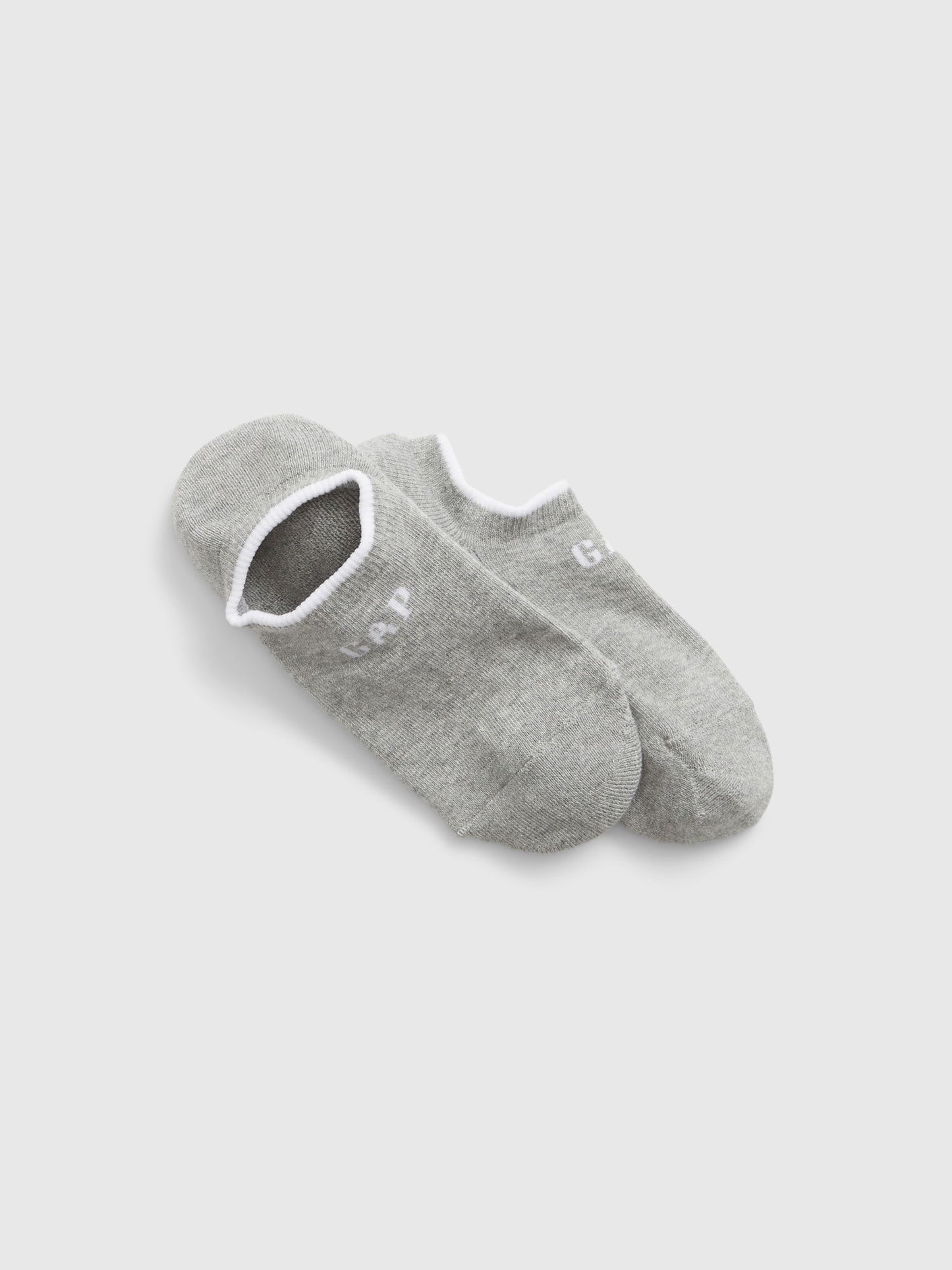 Gri Gap Logo Ankle 2'li Çorap Seti