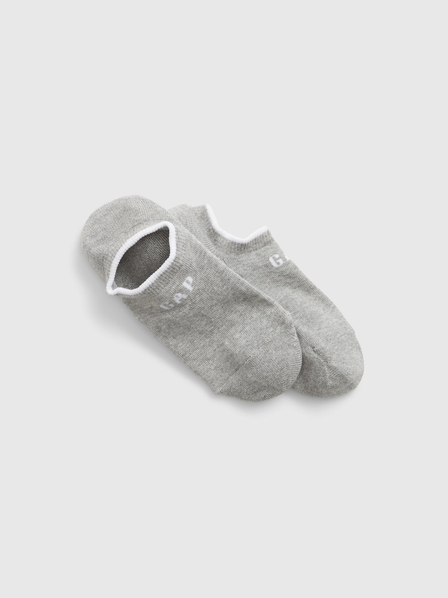 Gri Gap Logo Ankle Çorap Seti (2'li)