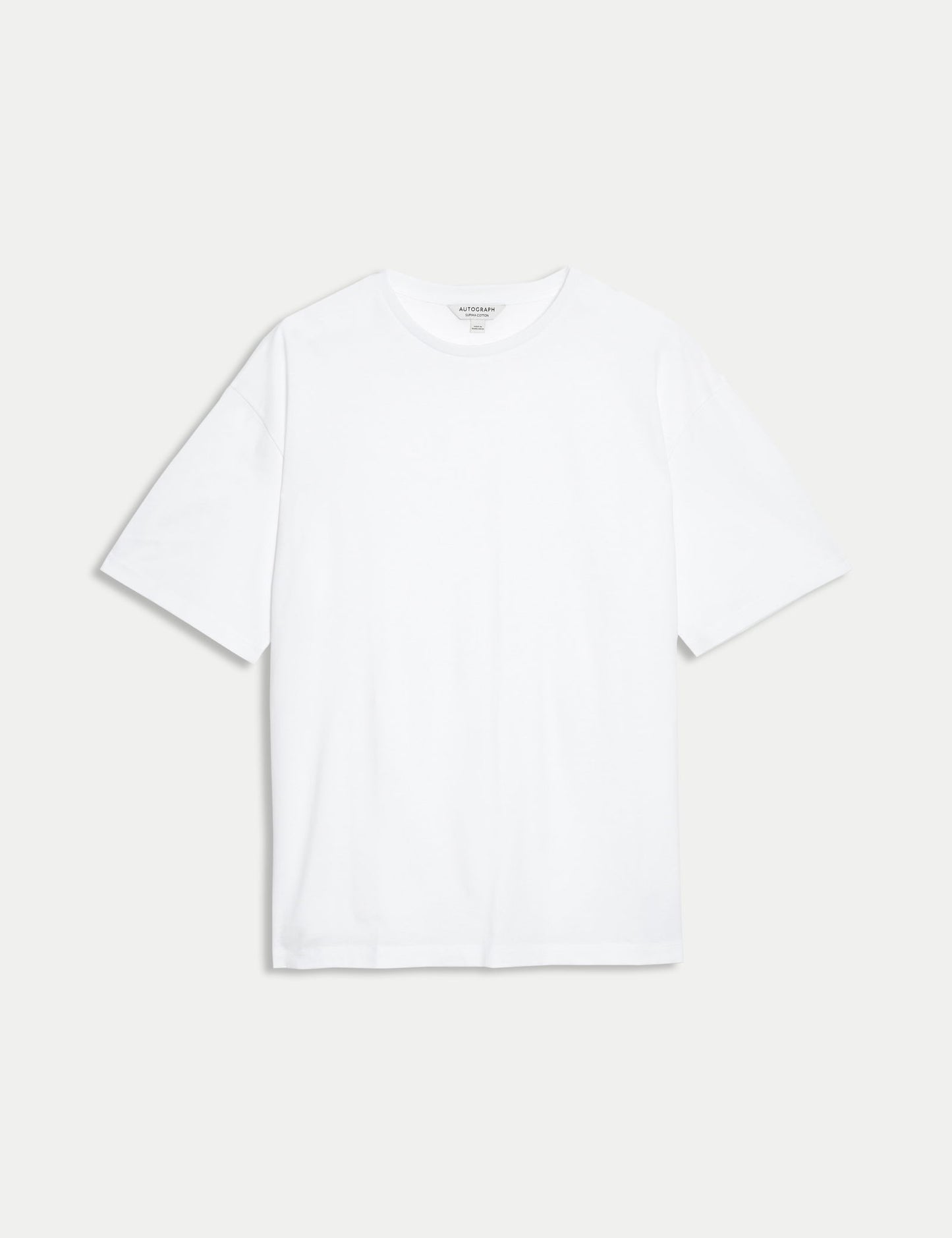 Saf Supima Pamuklu Oversize T-shirt