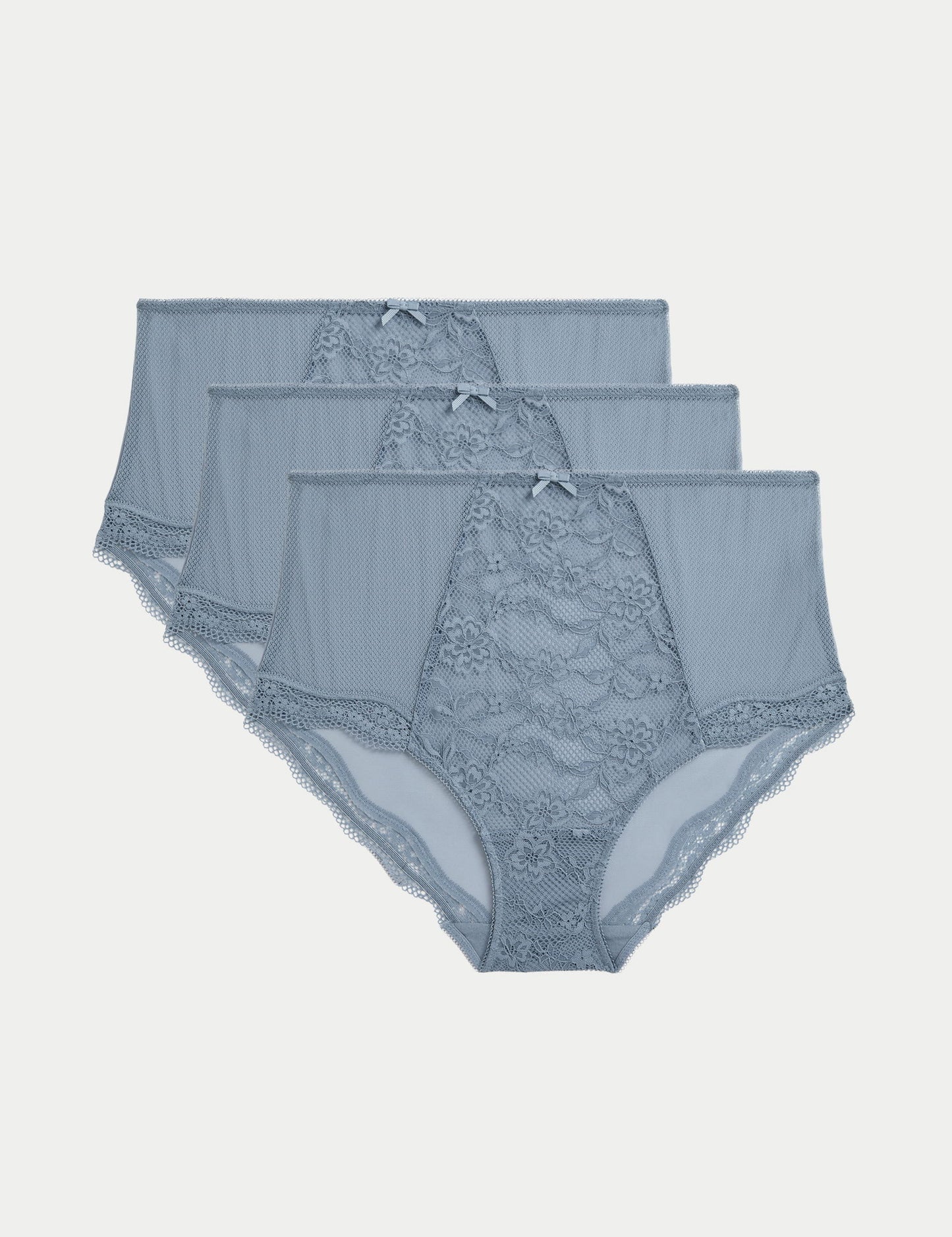 3’lü Dantelli Full Brief Külot
