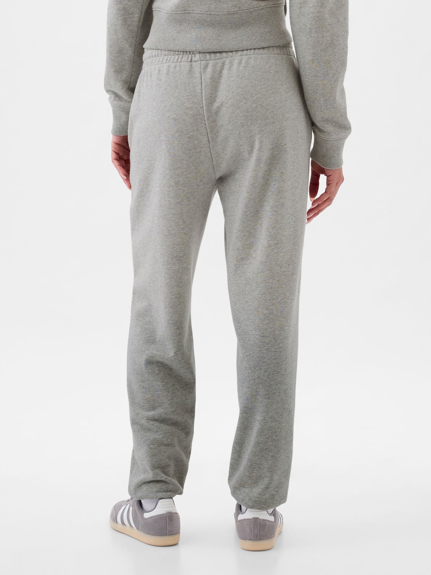 Açık Gri Gap Logo Jogger Havlu Kumaş Eşofman Altı