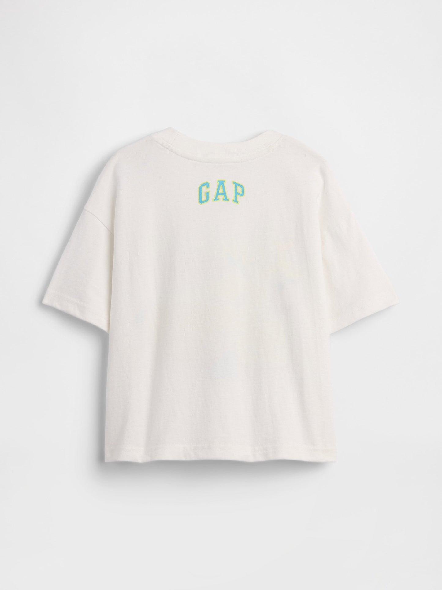 Beyaz Oversized Grafik Baskılı T-shirt