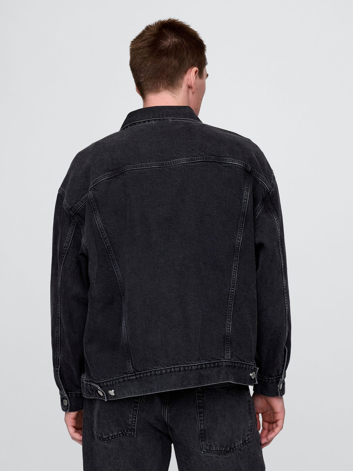 Siyah Klasik Ikon Denim Ceket