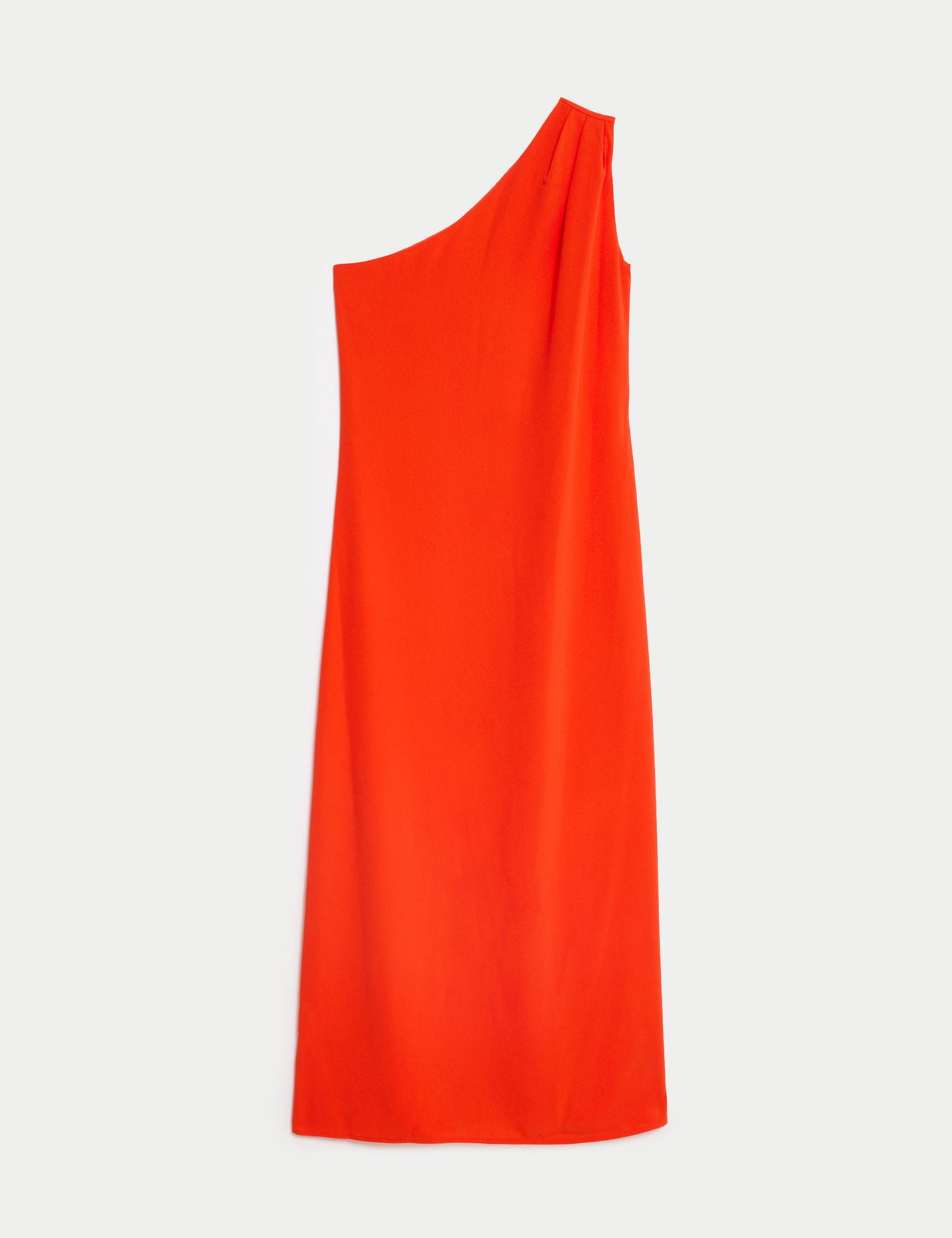 Regular Fit Tek Omuz Midi Elbise