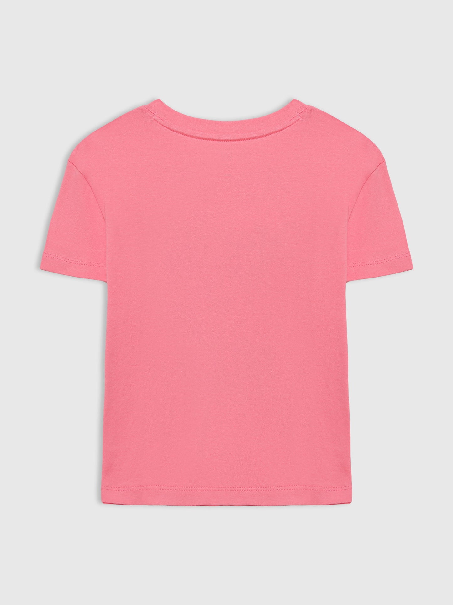 Pembe Grafik Baskılı T-shirt