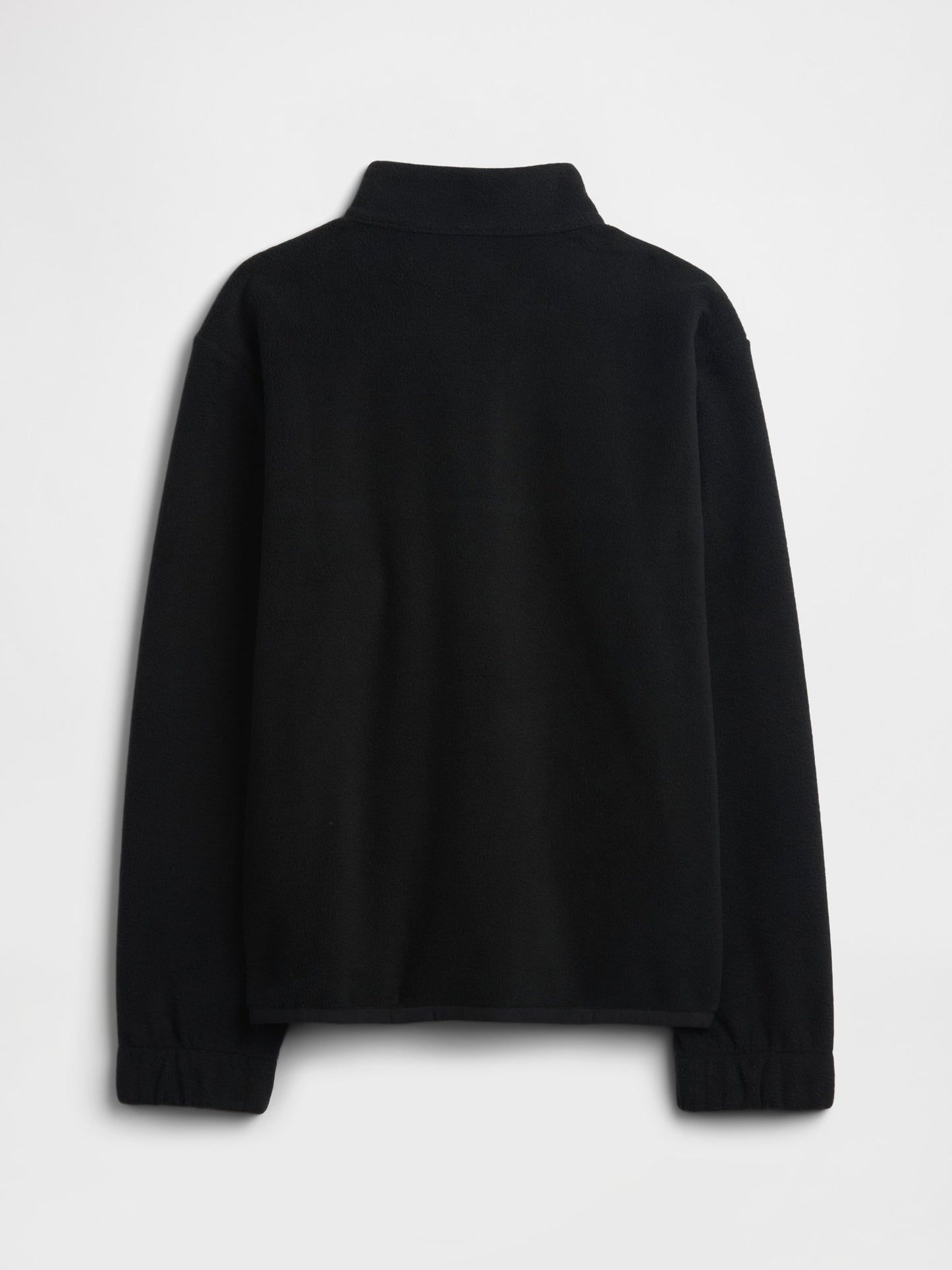 Siyah Relaxed Yarım Fermuarlı Sweatshirt