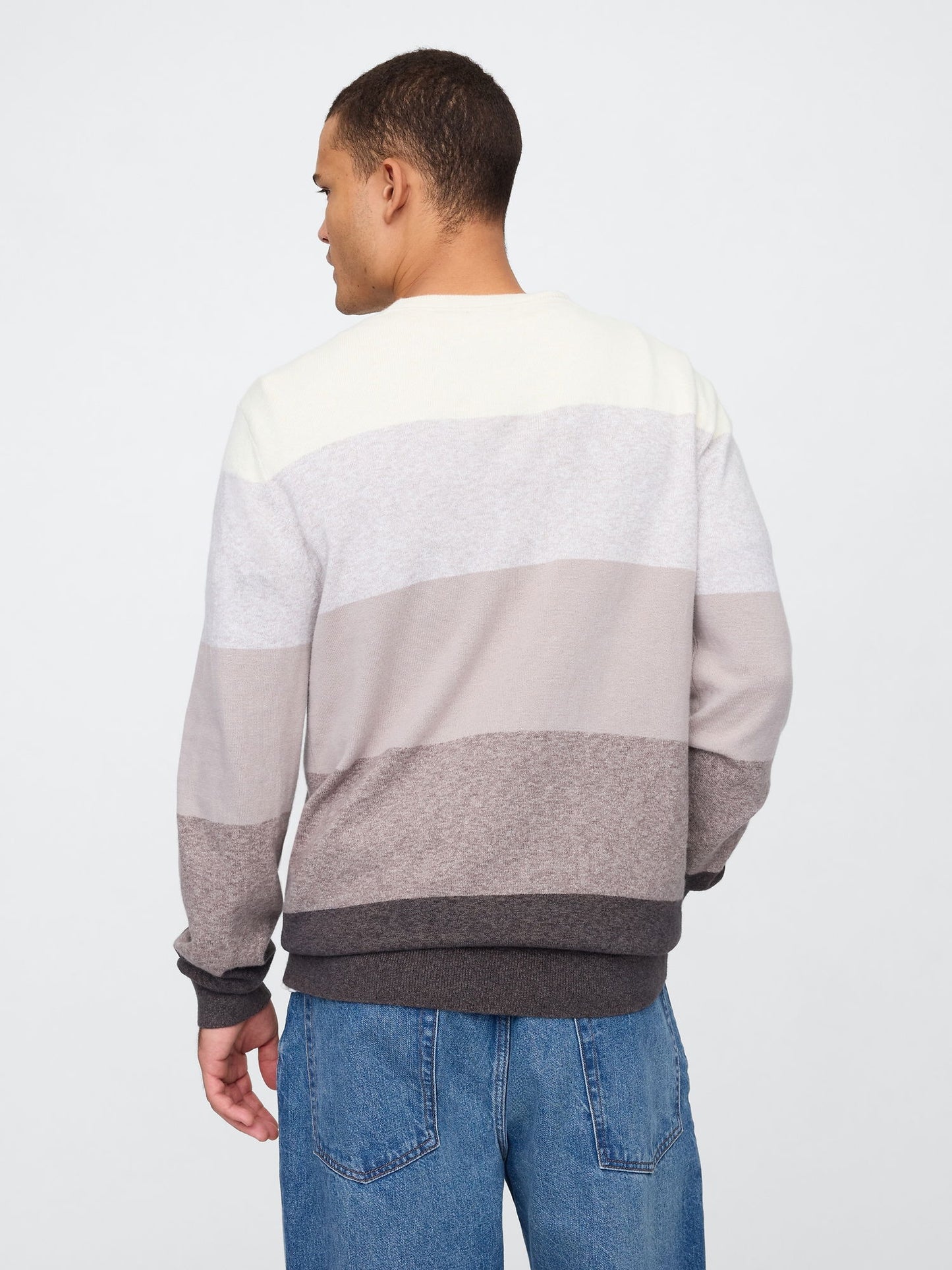 Çok Renkli Cashsoft Crewneck Kazak