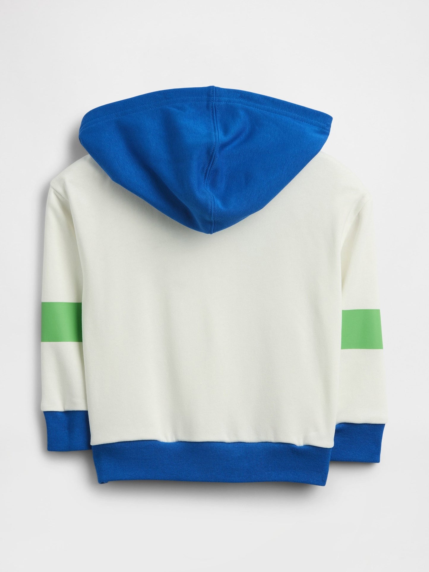 Beyaz Relaxed Logo Fransız Havlu Kumaş Fermuarlı Sweatshirt