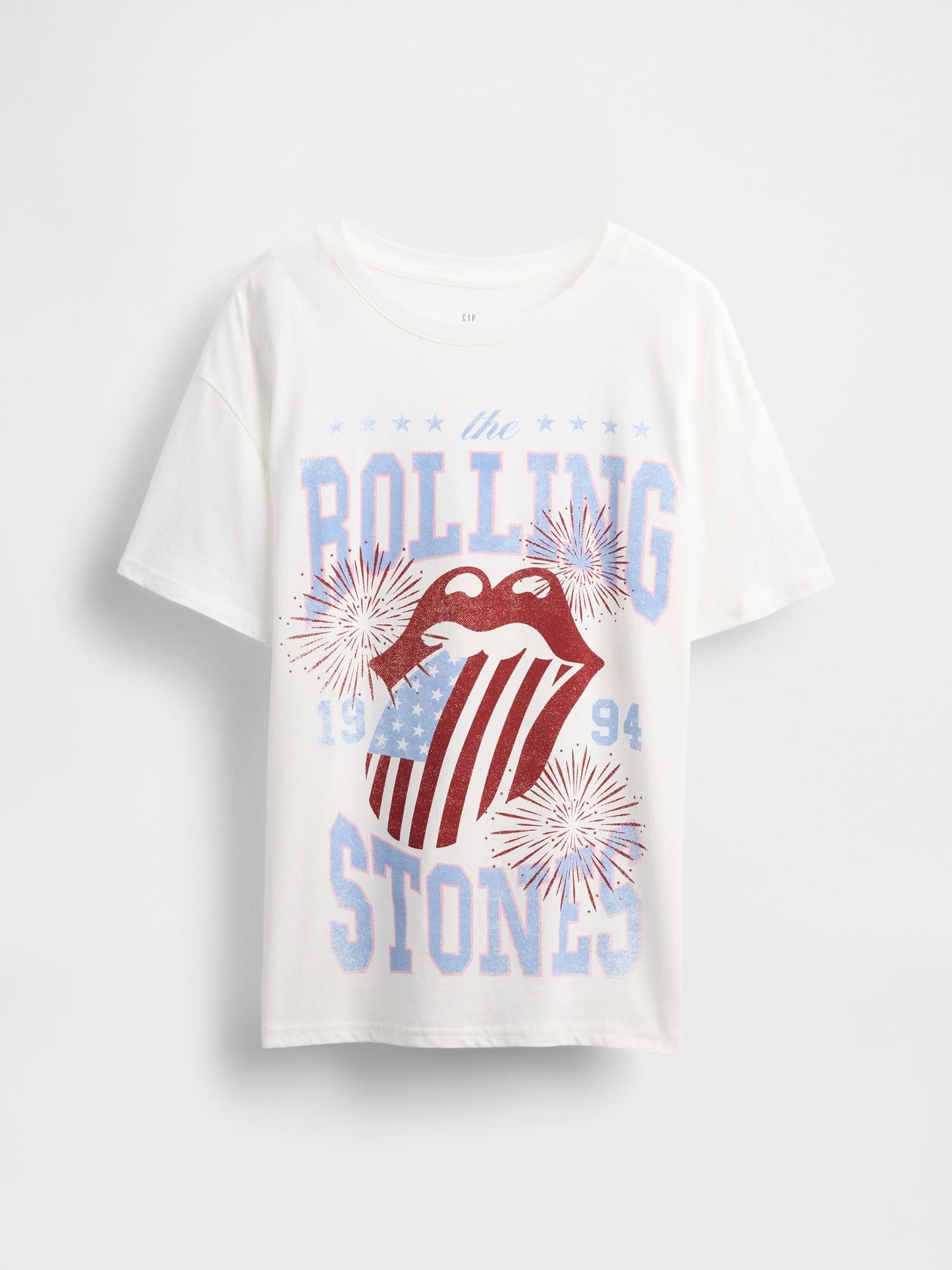 Beyaz Grafik Baskılı Tunik T-shirt