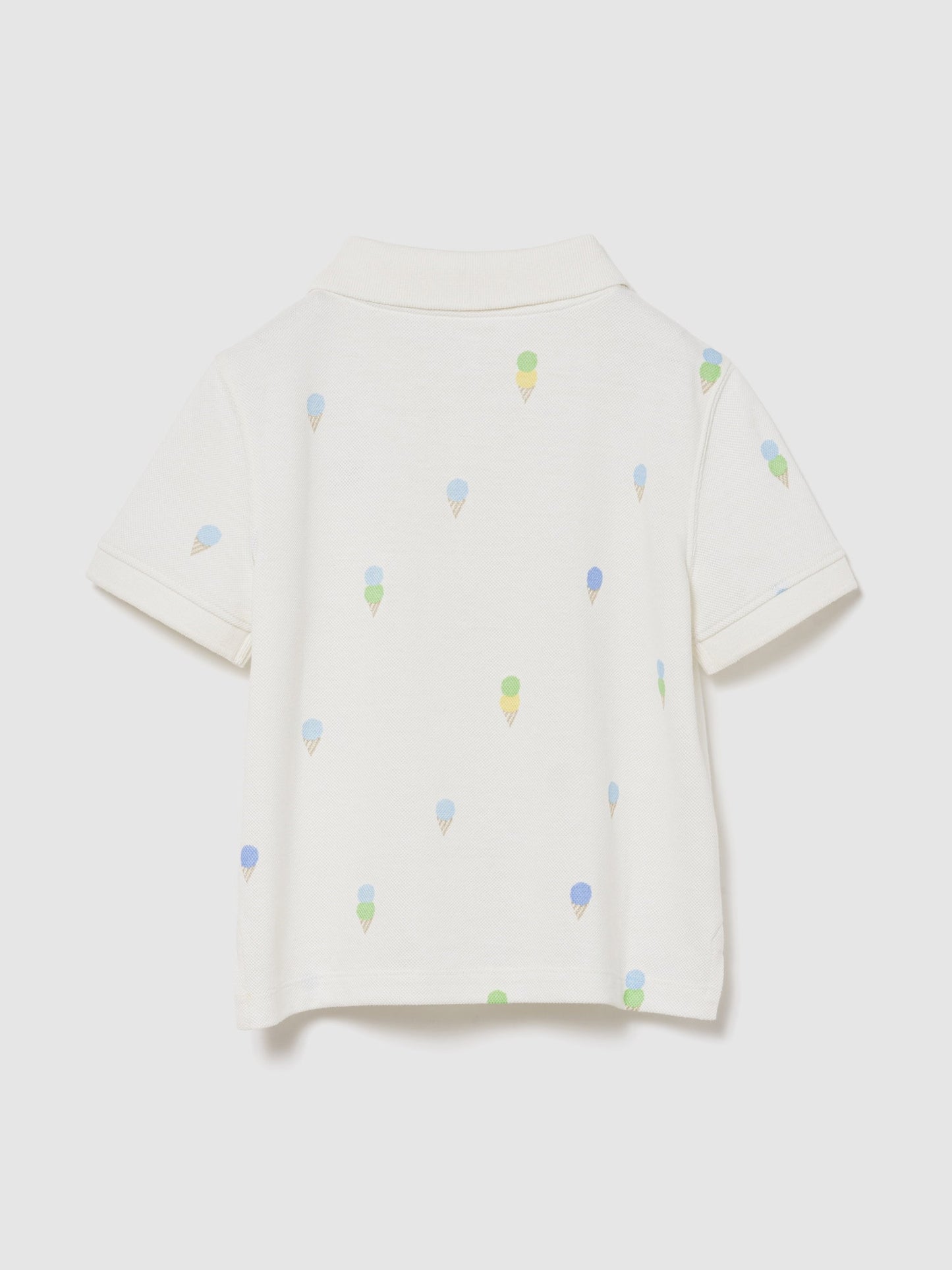 Beyaz Pique Polo T-shirt