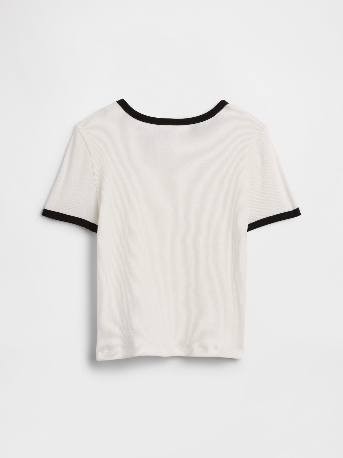 Beyaz Brannan Bear Fitilli Ringer T-shirt