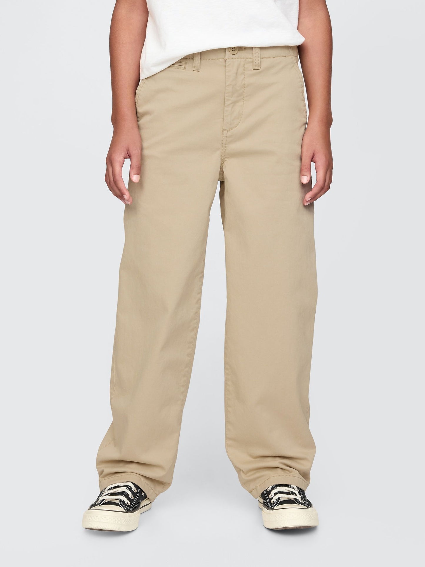 Bej Modern Loose Khaki Pantolon