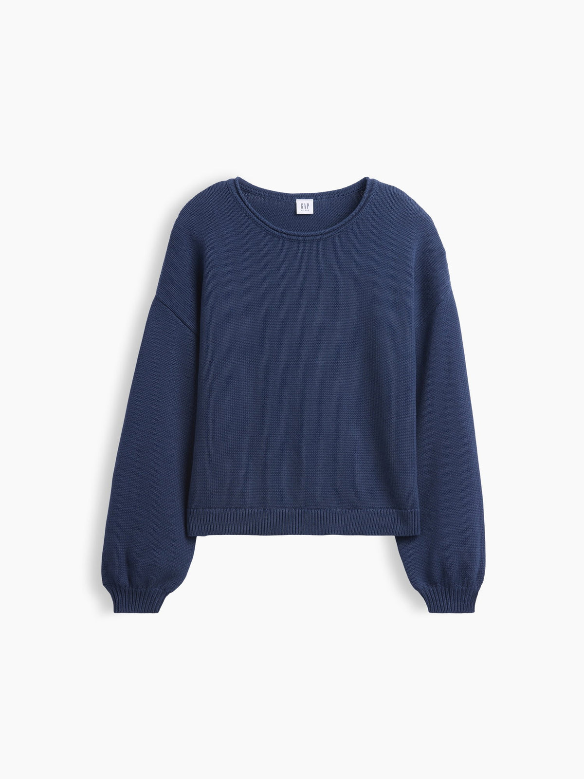 Lacivert %100 Pamuk Oversized Rollneck Kazak