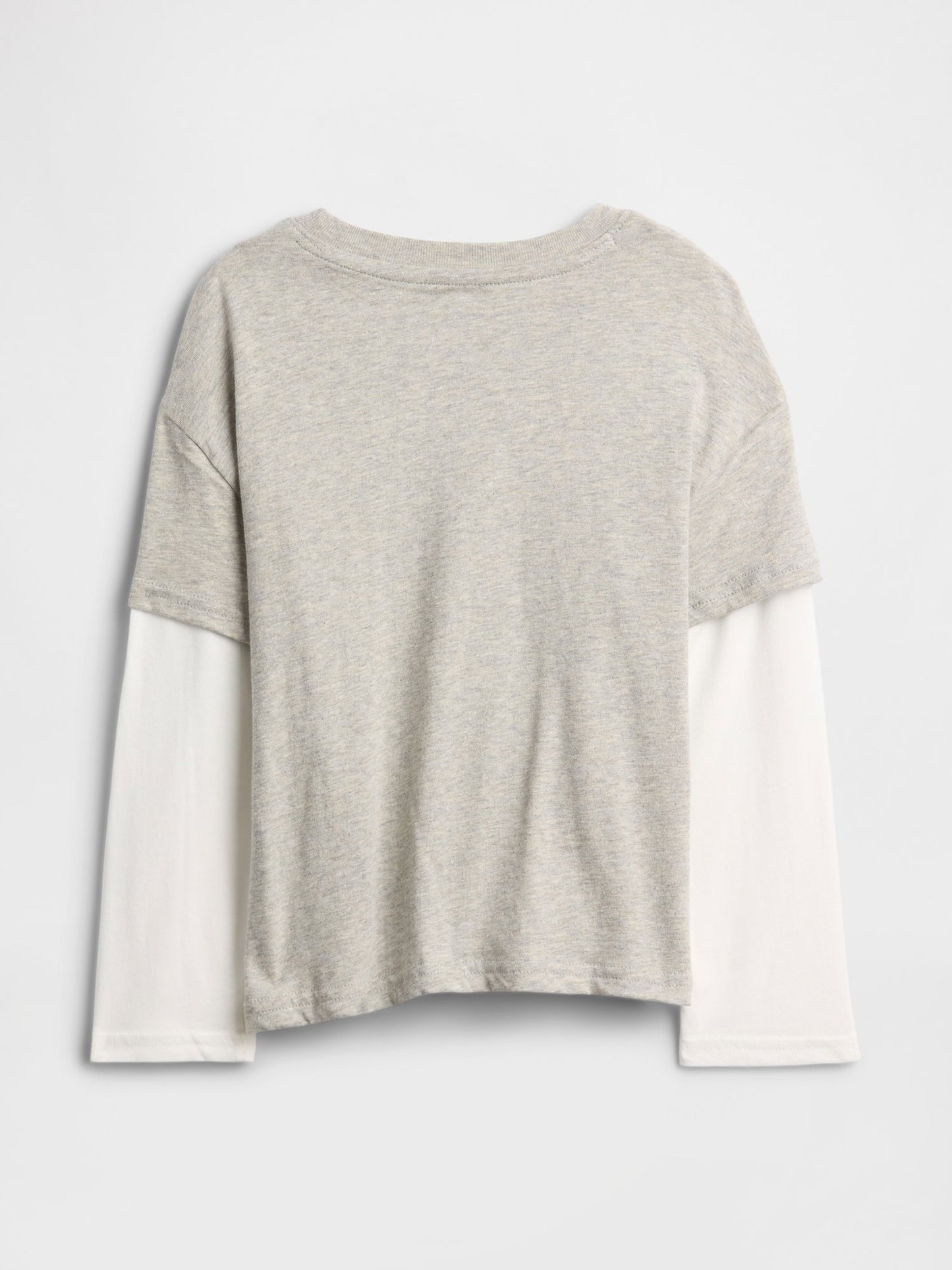 Gri Grafik Baskılı T-shirt