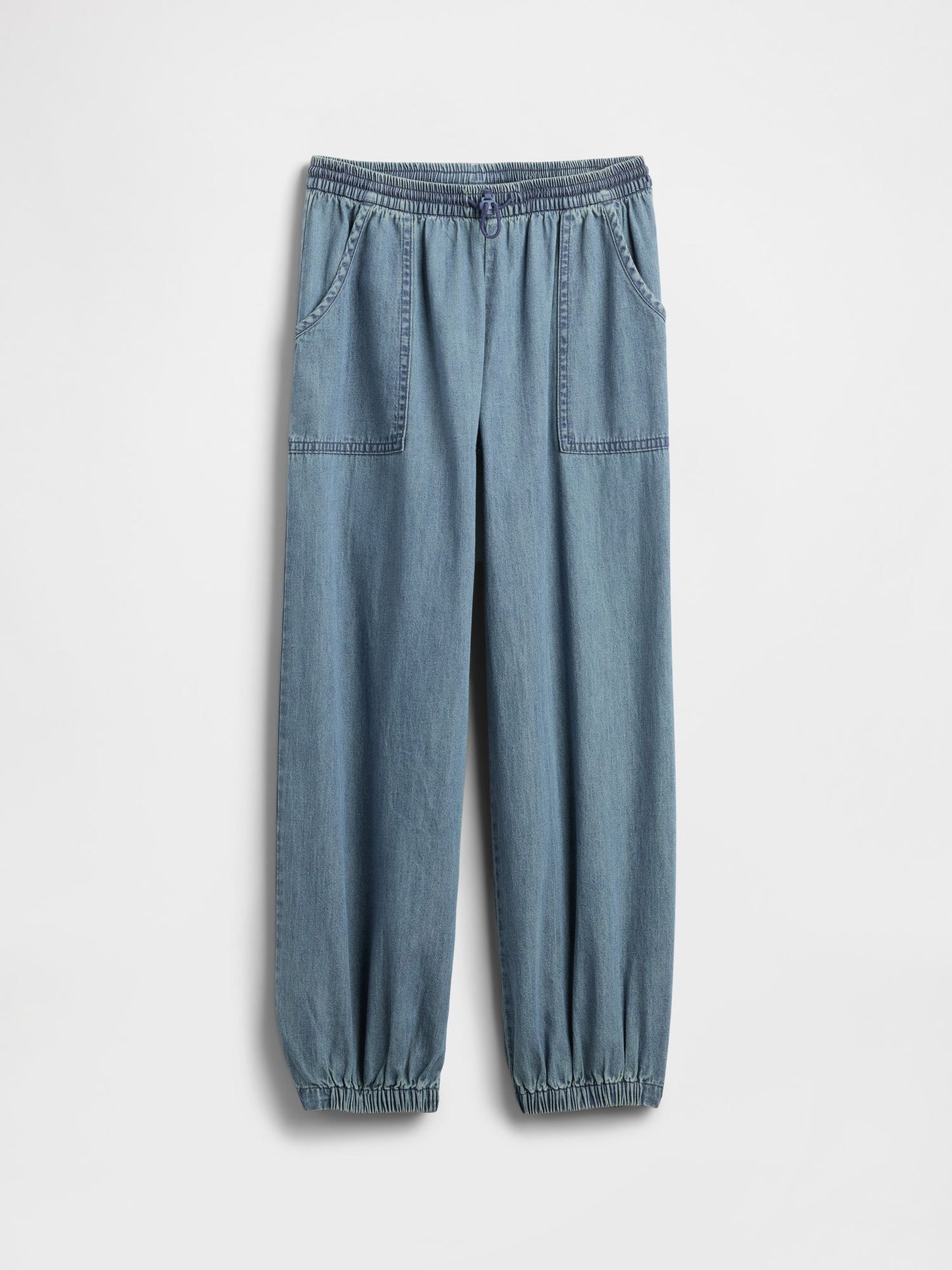 Mavi High Rise Denim Baggy Jogger Pantolon