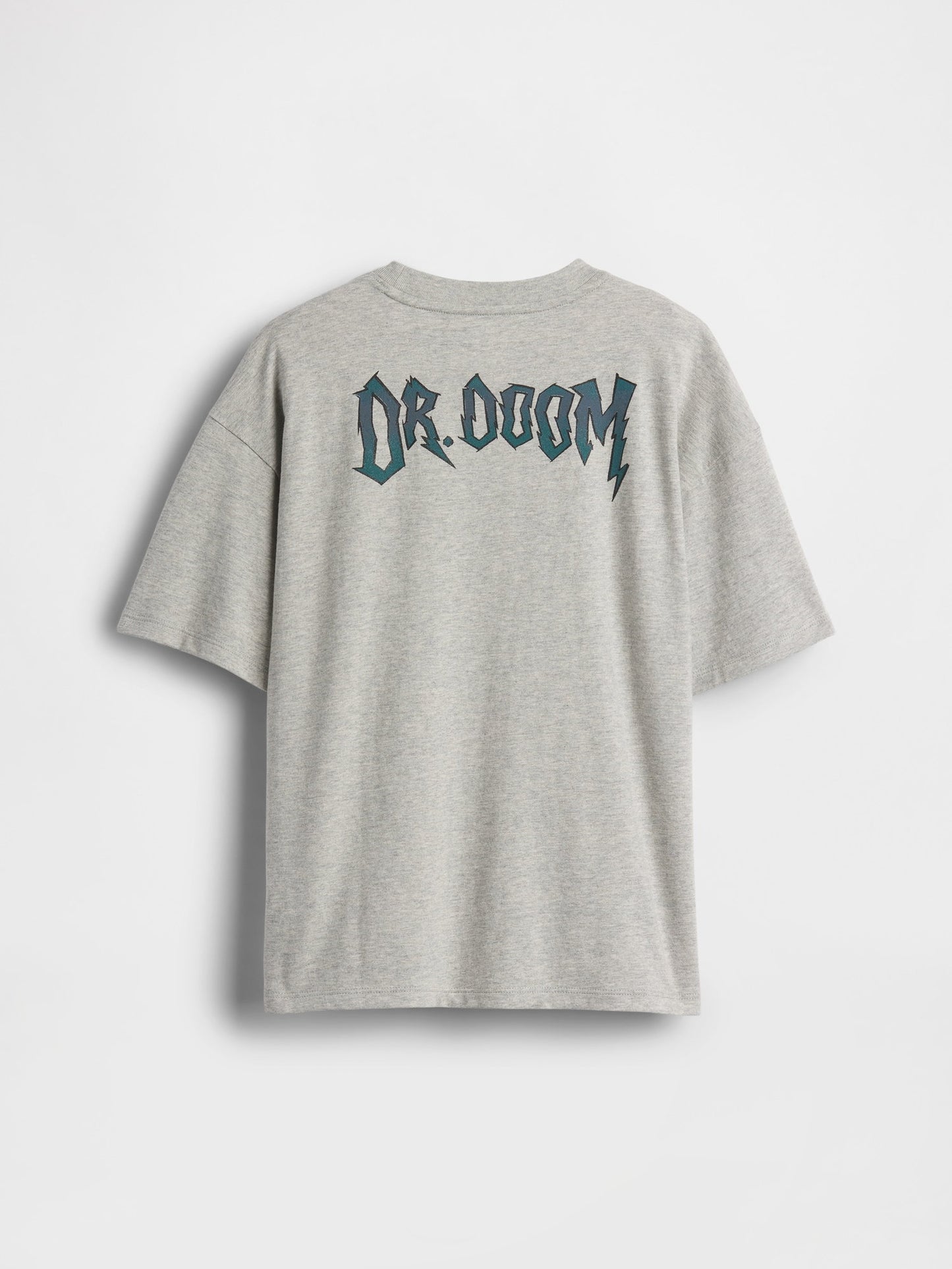 Gri Marvel Relaxed Grafik Baskılı T-shirt