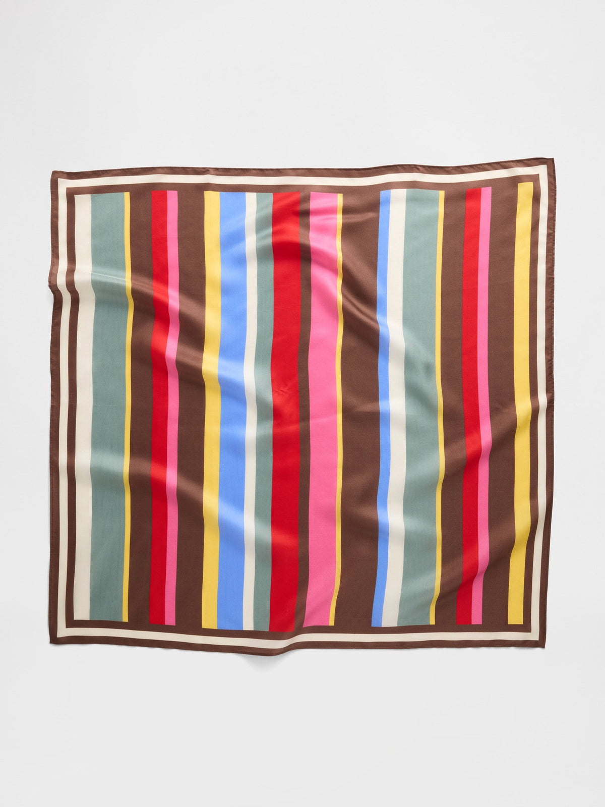 Açık Mavi 100% Ipek Oversized Bandana