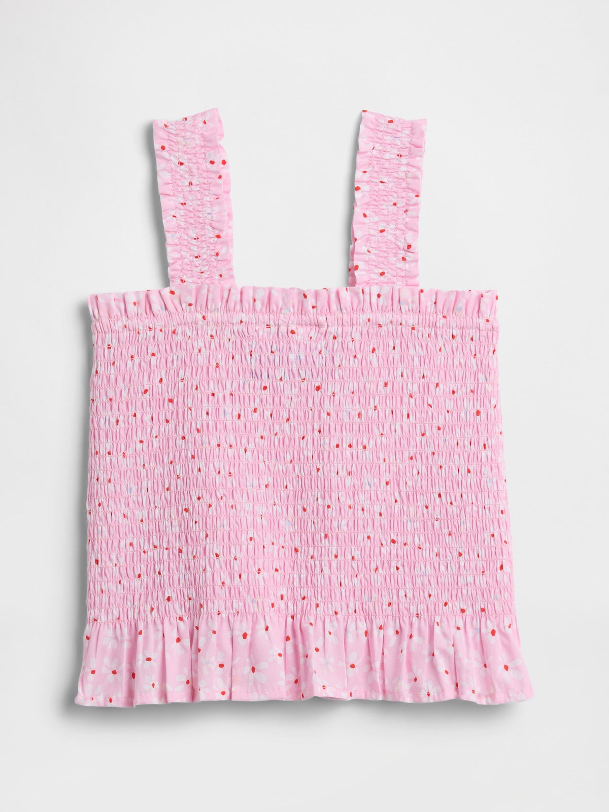 Lacivert Smocked Peplum Bluz