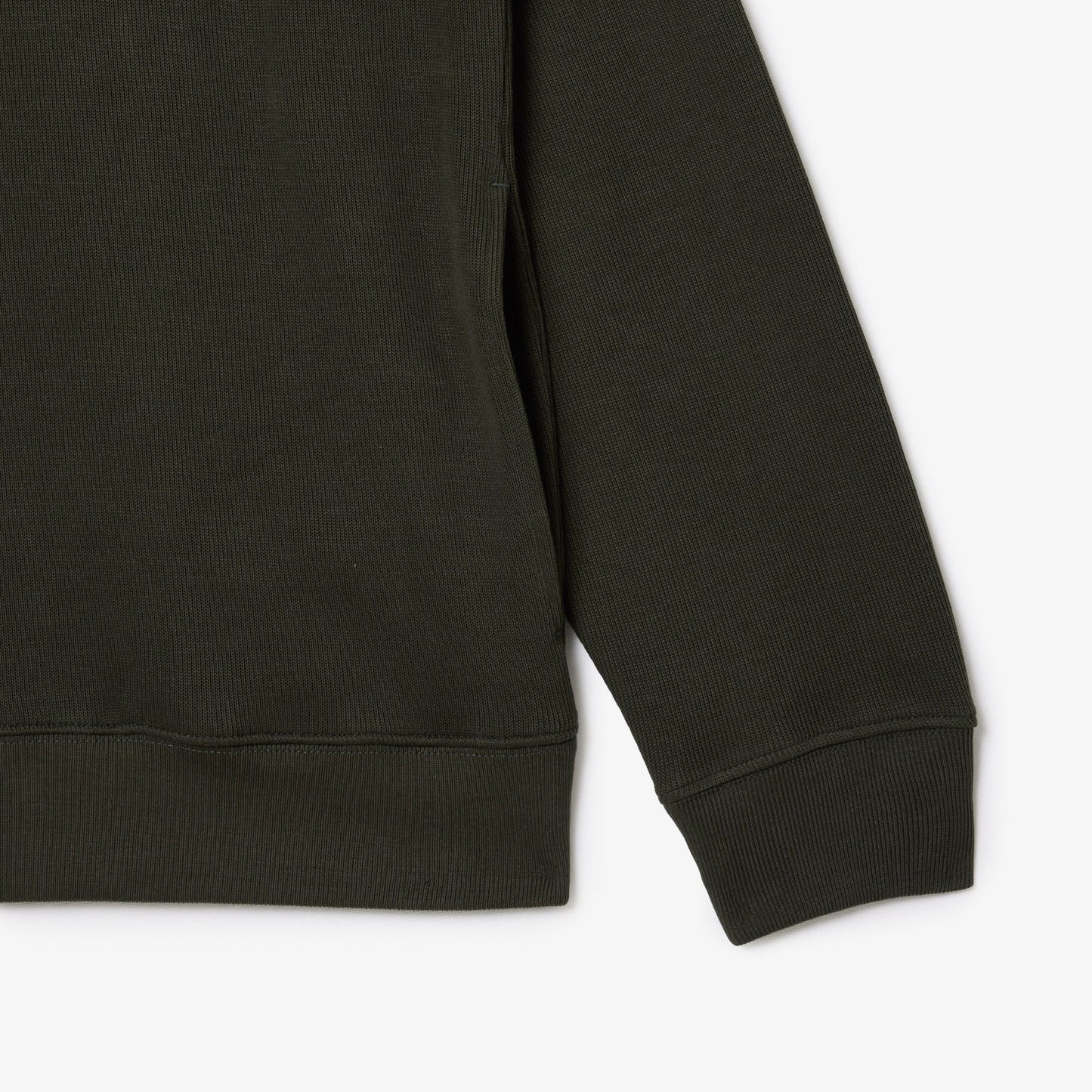 Lacoste Erkek Classic Fit Yarım Fermuarlı Haki Sweatshirt