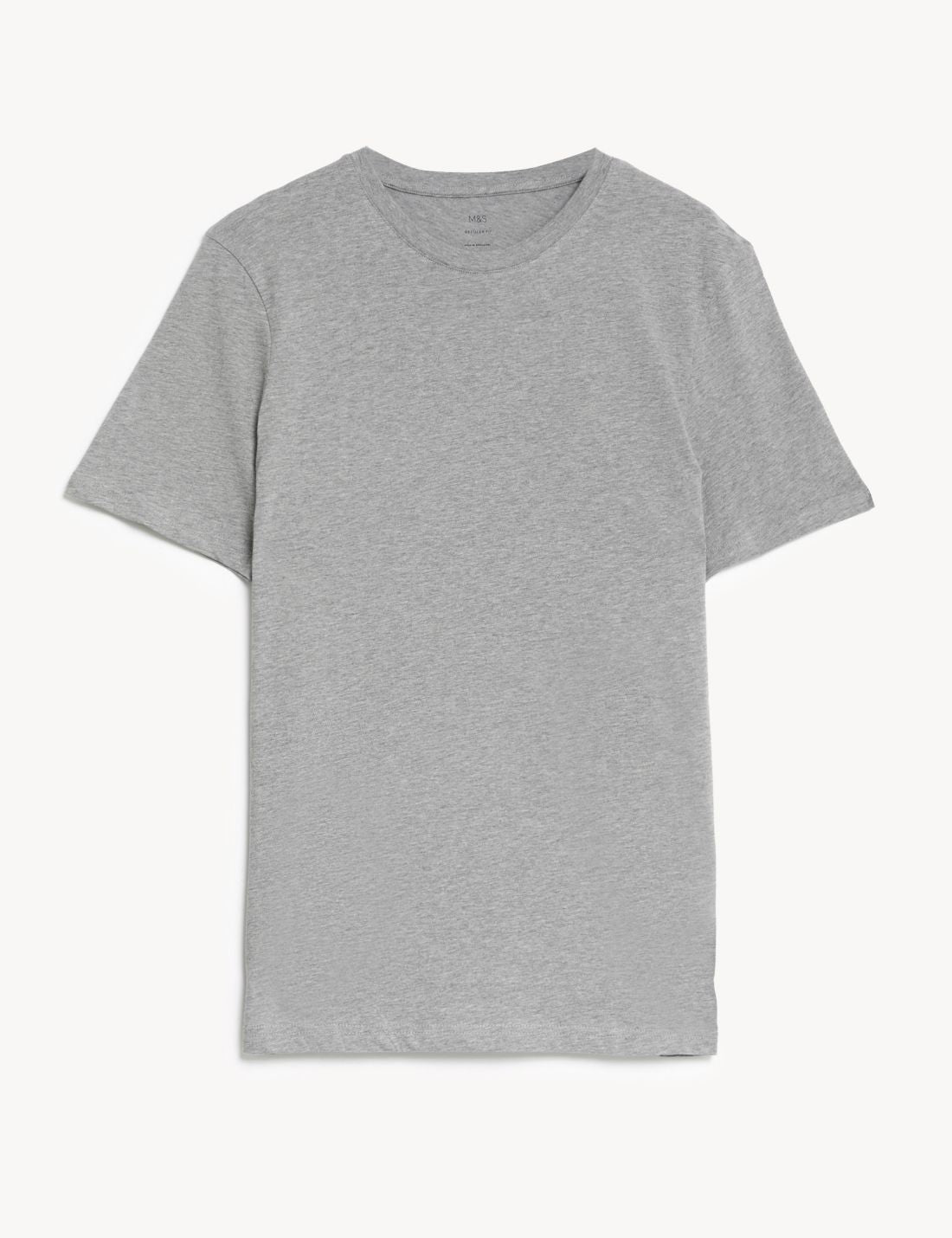 Saf Pamuklu Kısa Kollu T-shirt