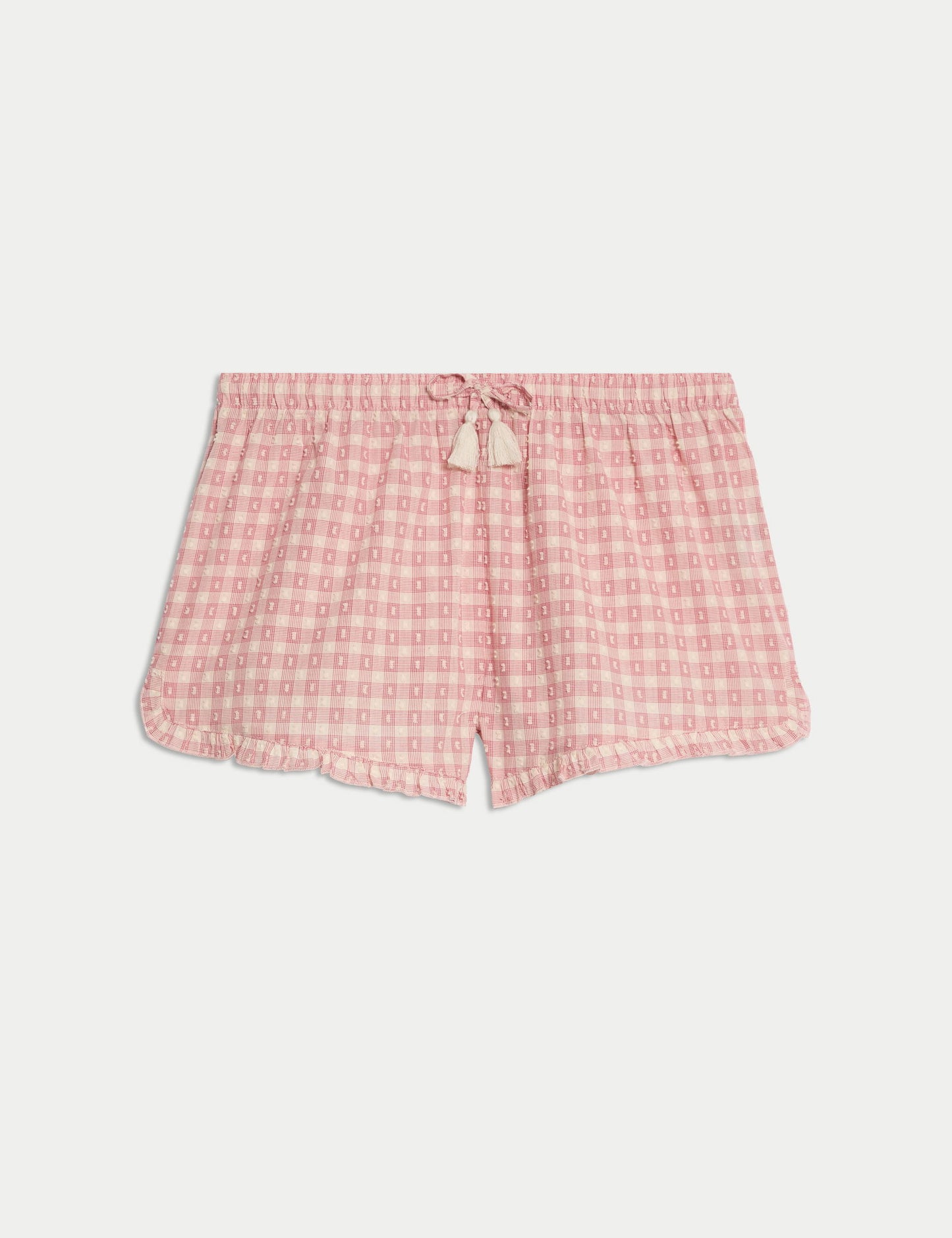 Saf Pamuklu Pijama Şortu
