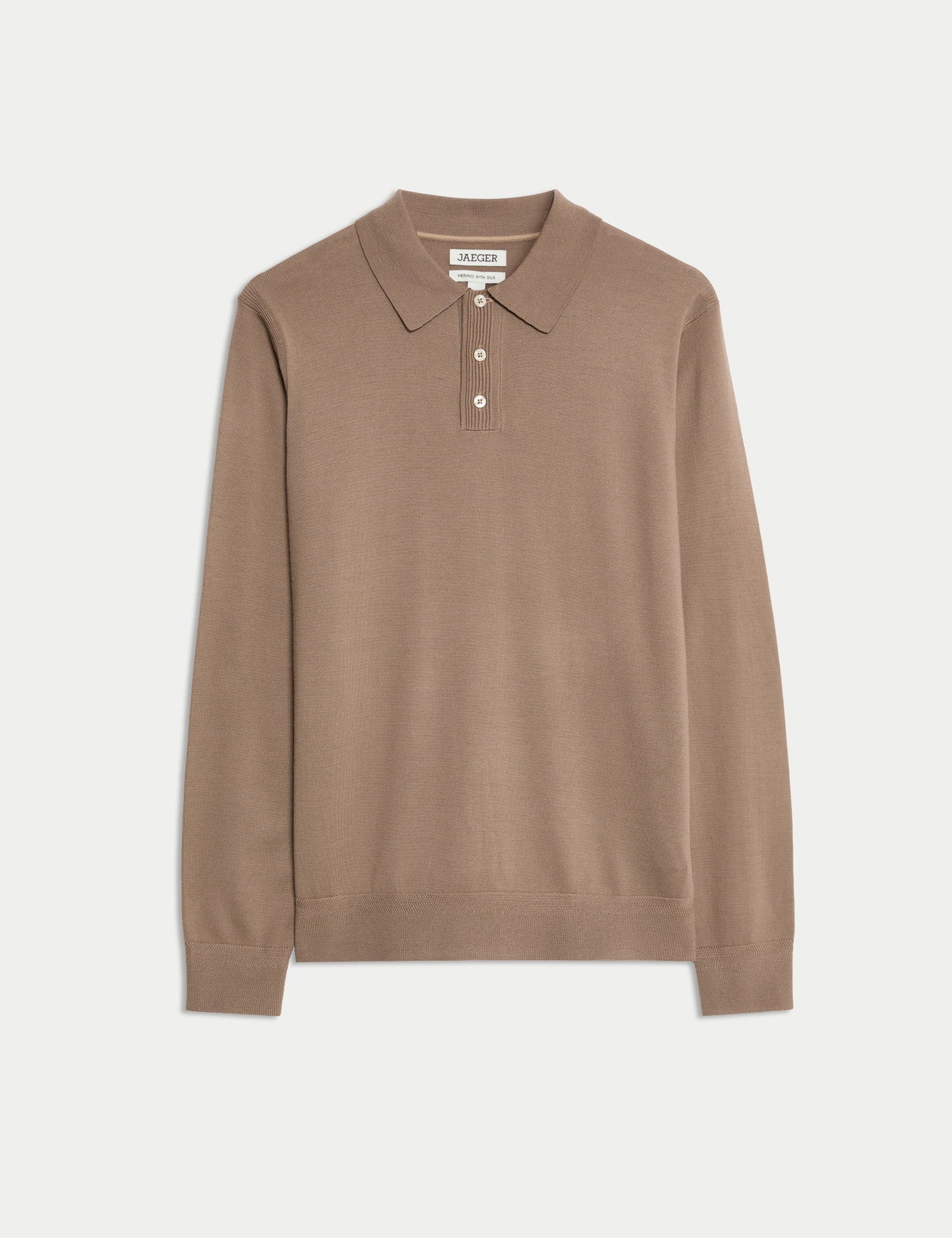 Merino Ipek Karışımlı Düğmeli Polo Üst