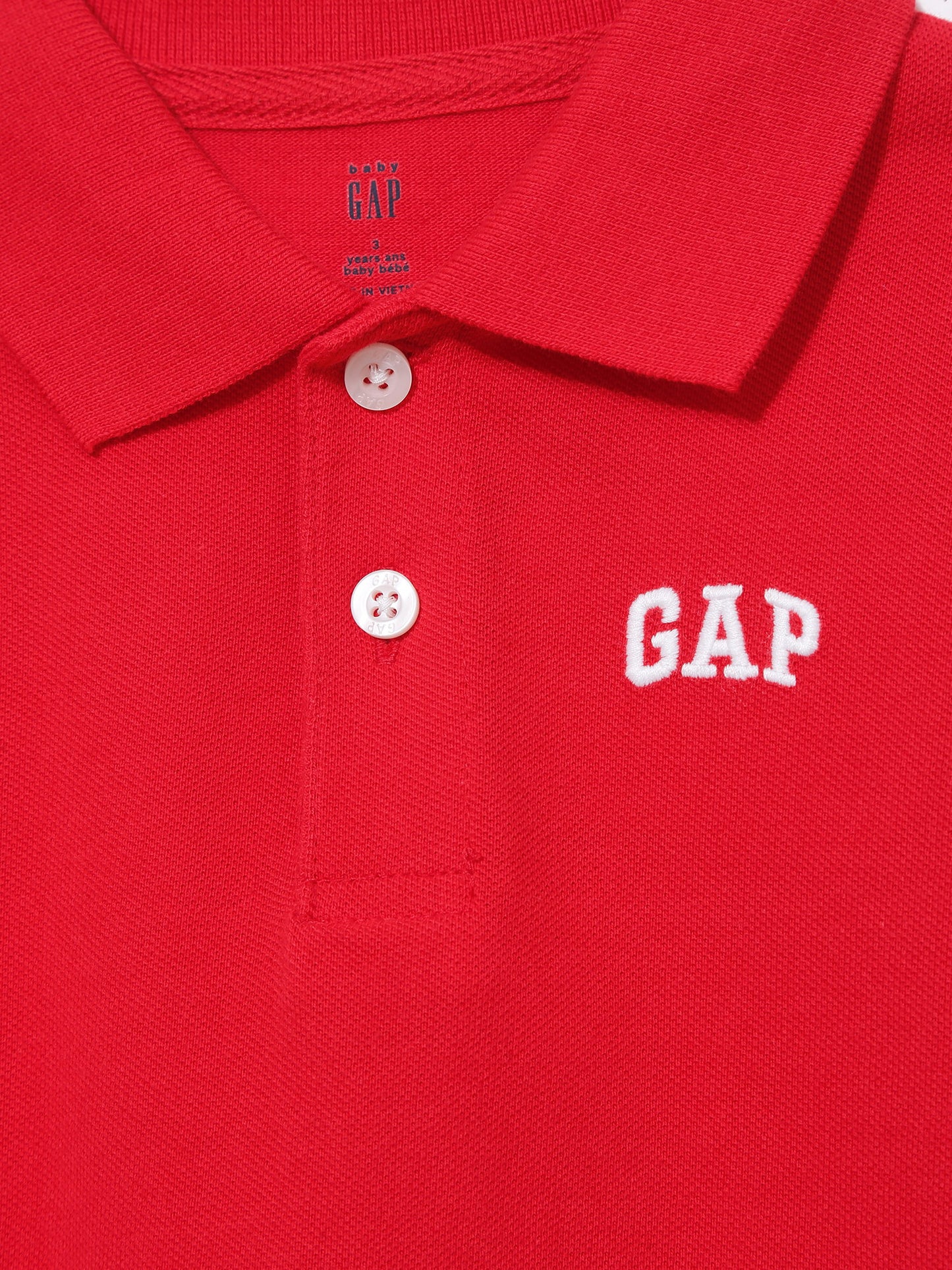 Kırmızı Gap Logo Polo Yaka T-shirt