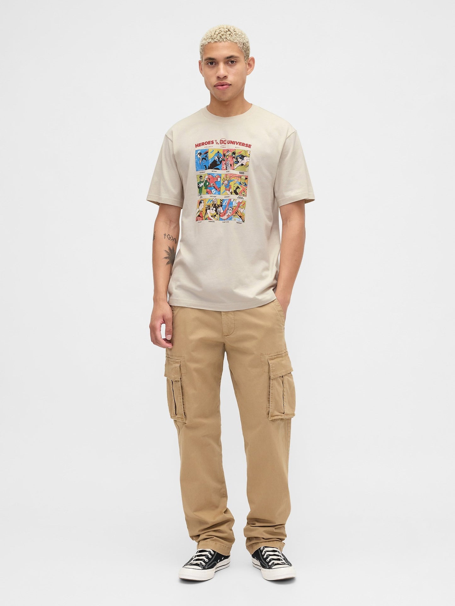 Bej Wb™ Everyday Soft Relaxed Grafik T-shirt