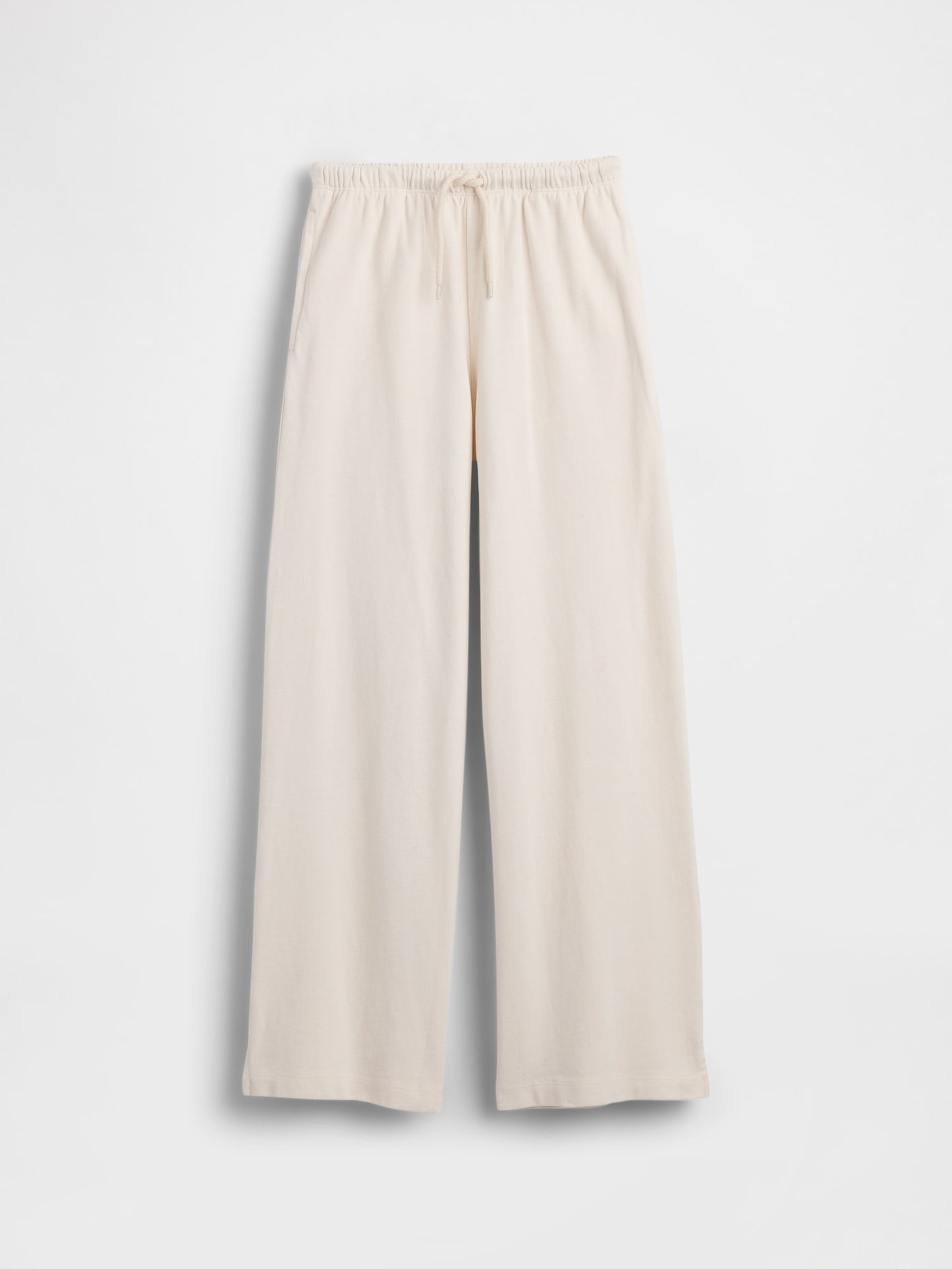 Kırık Beyaz Relaxed Wide-leg Eşofman Altı