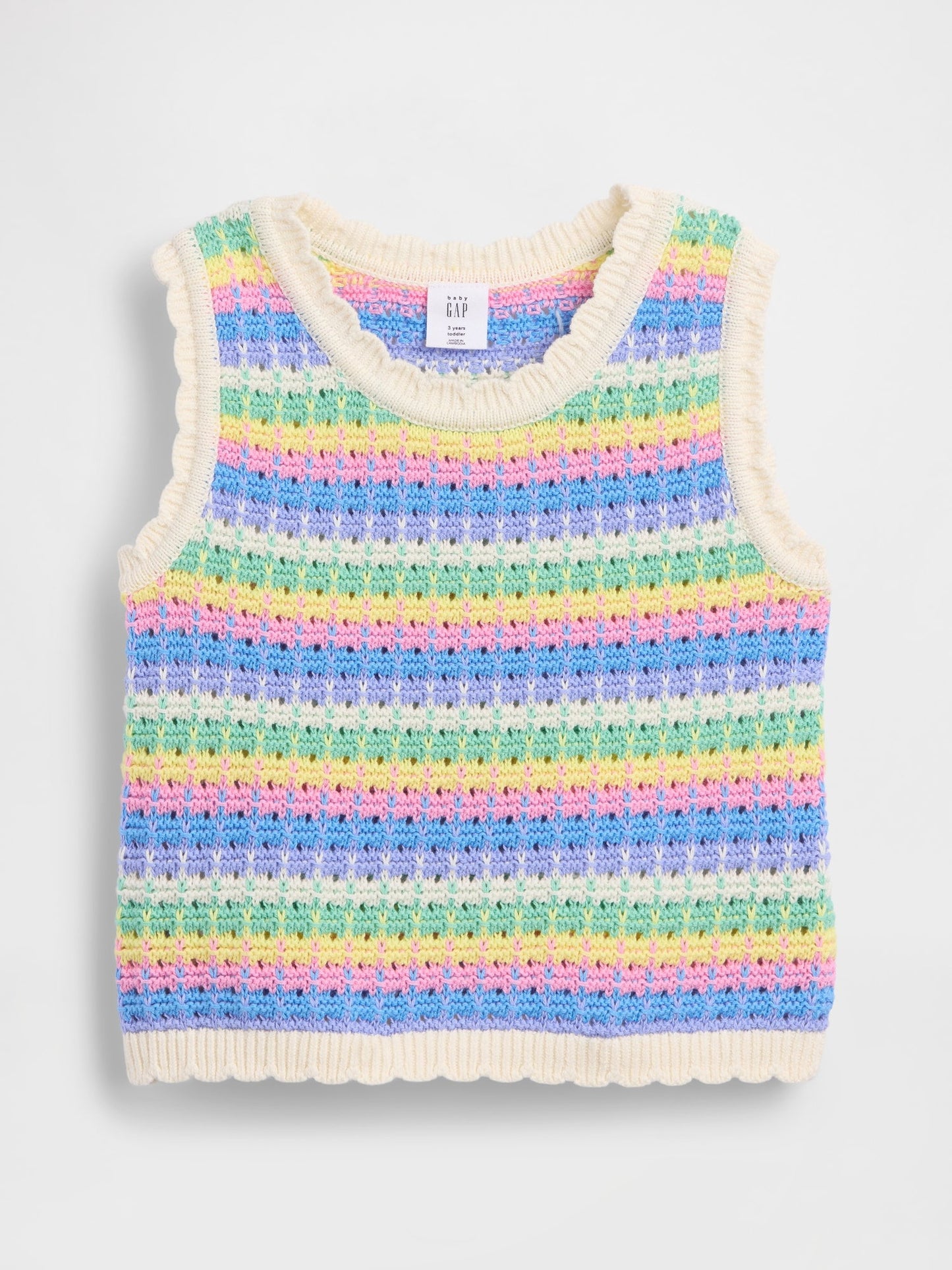 Çok Renkli Crochet Askılı Üst